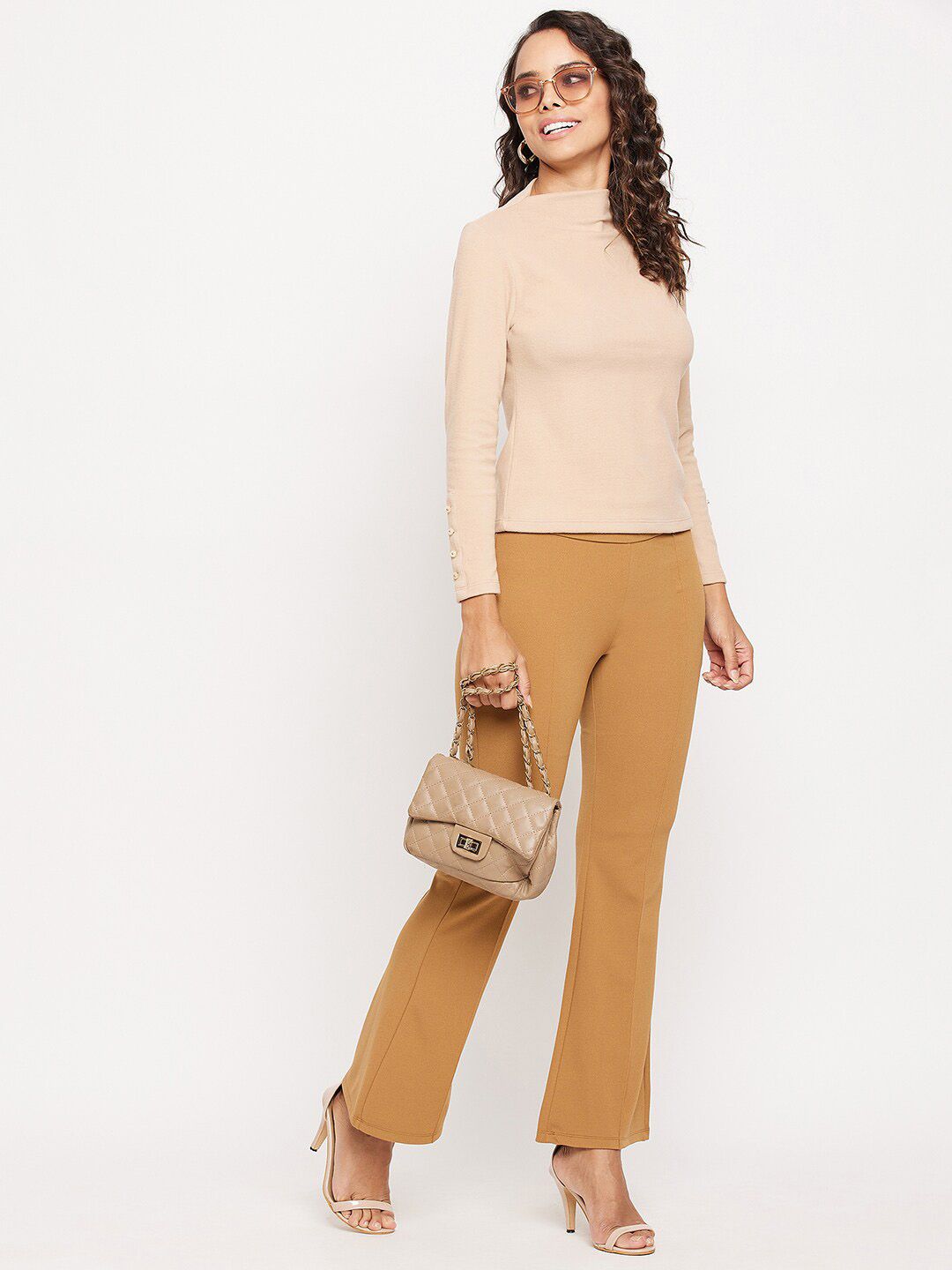 Buy LASTINCH LastInch Women Brown Linen Trouser at Redfynd