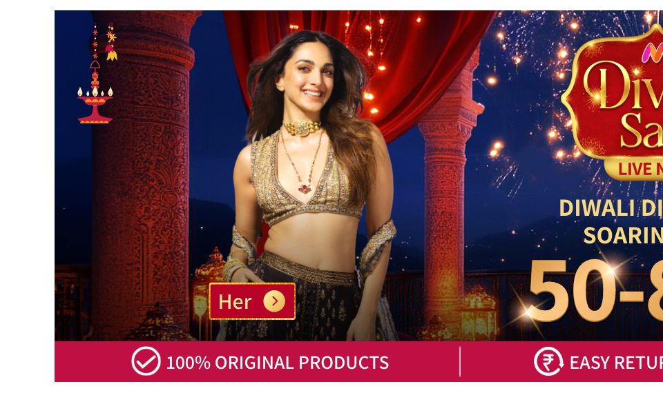 Diwali Sale – Avail Up To 80% OFF on Dresses, Kurta Sets, Tshirts and more