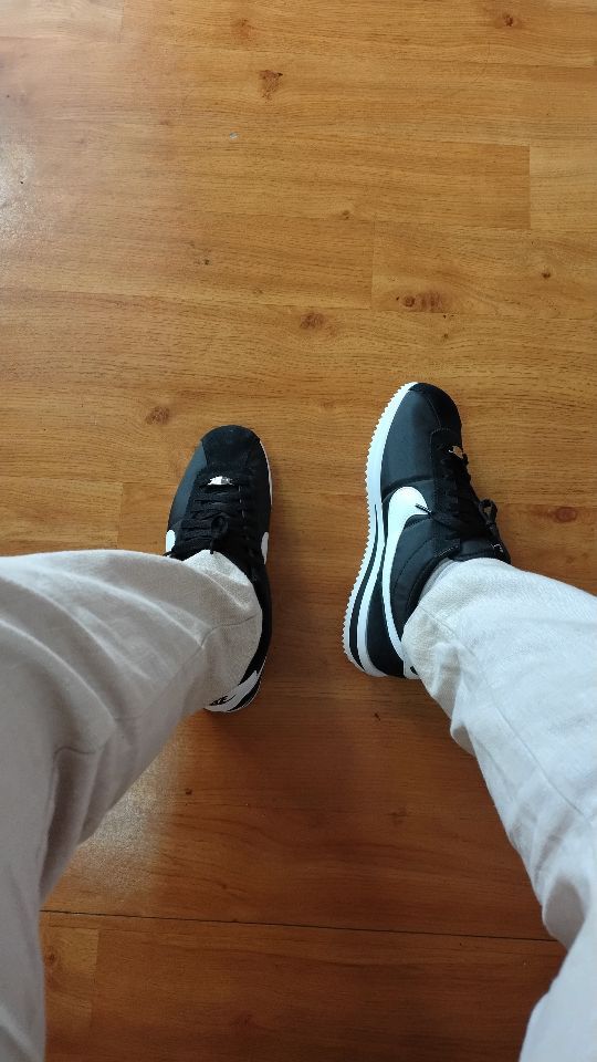 nike cortez on feet men