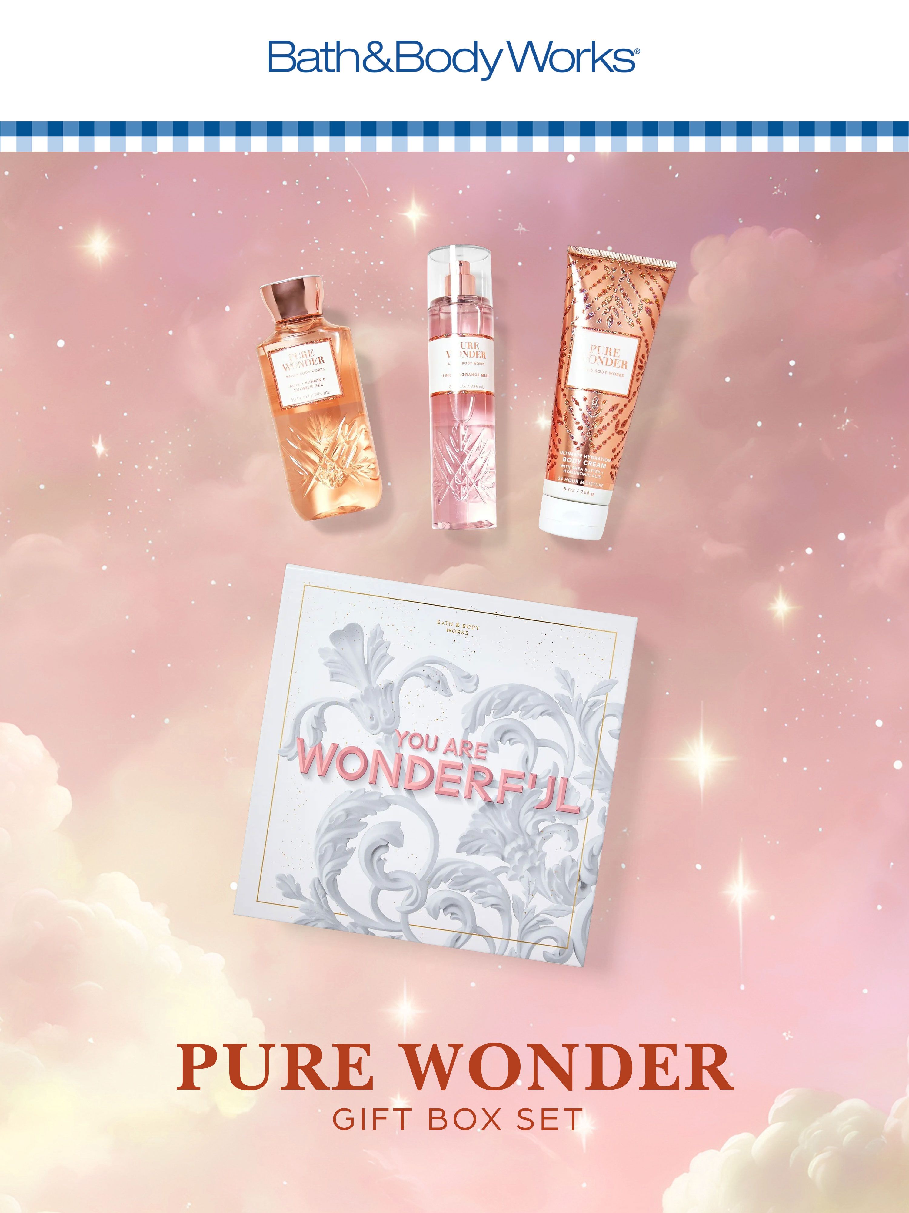 Buy Bath & Body Works Pure Wonder Gift Box Set of 3 - Bath and