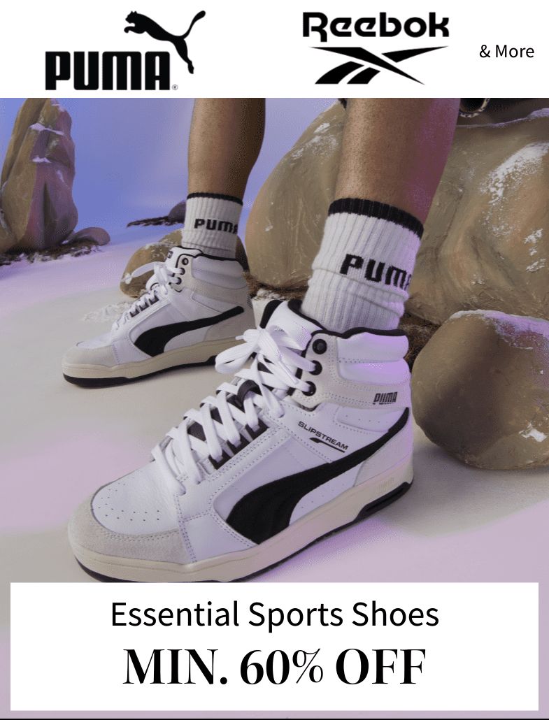 Flat 60% off on Essential Sports Shoes