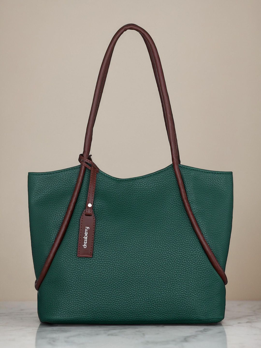 DressBerry Textured Structured Shoulder Bag-picture-32