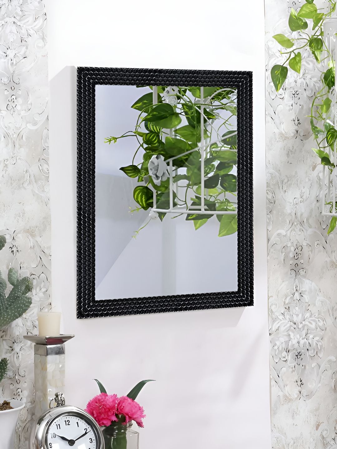 Art Street Black Textured Wall Decor Mirror-image-8