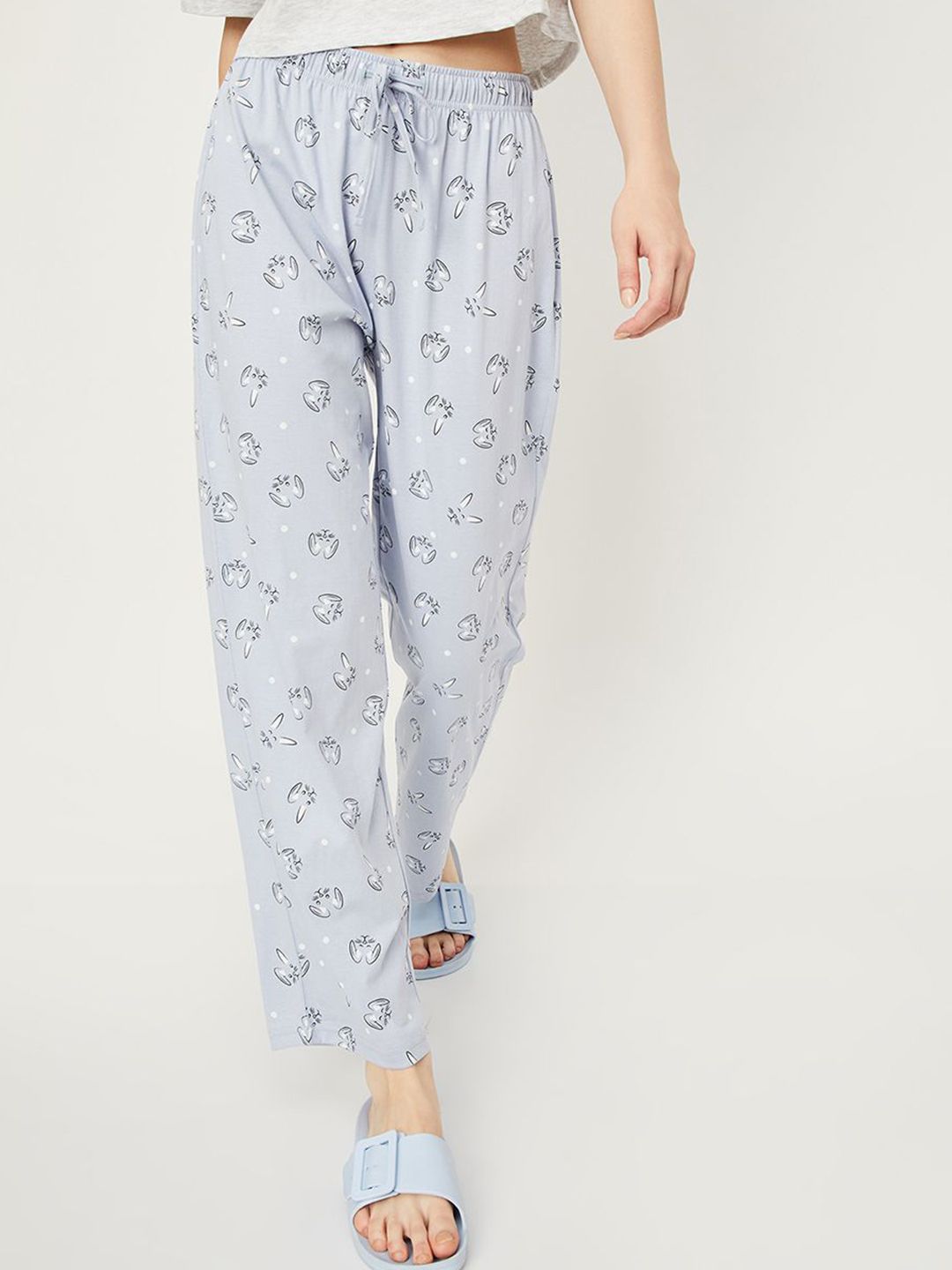 max Women Cat Printed Cotton Lounge Pants-picture-52