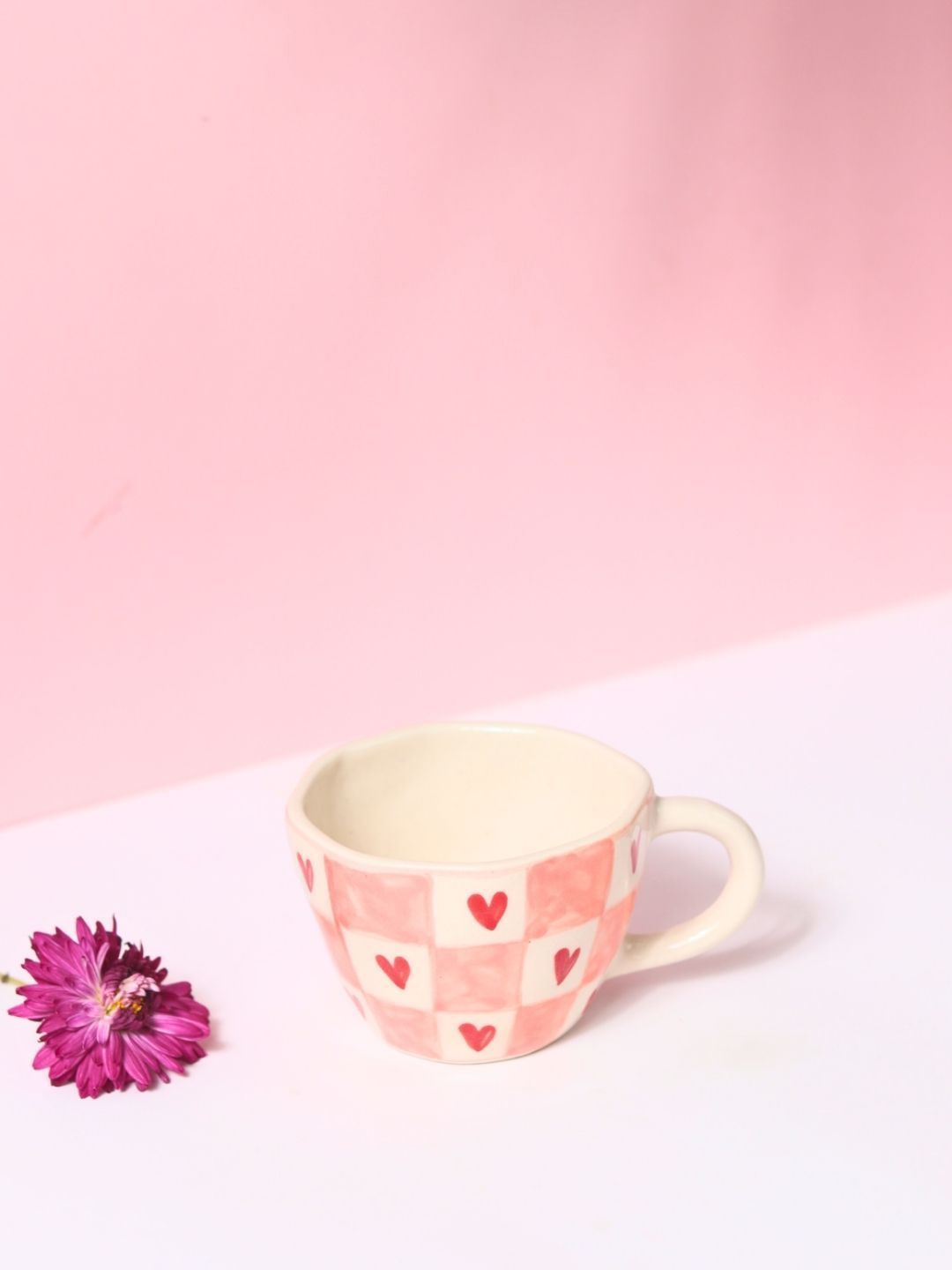 WEAVING HOMES White & Red Printed Ceramic Glossy Cups Set of Cups and Mugs-image-45