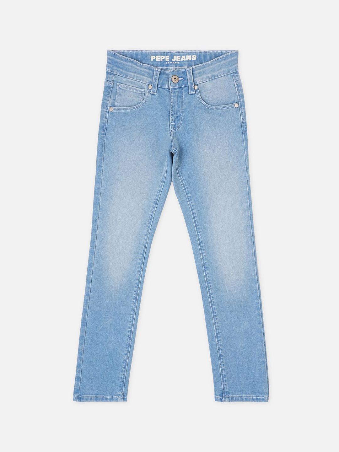 Pepe Jeans Boys Mid-Rise Slim Fit Light Fade Stretchable Jeans-picture-42