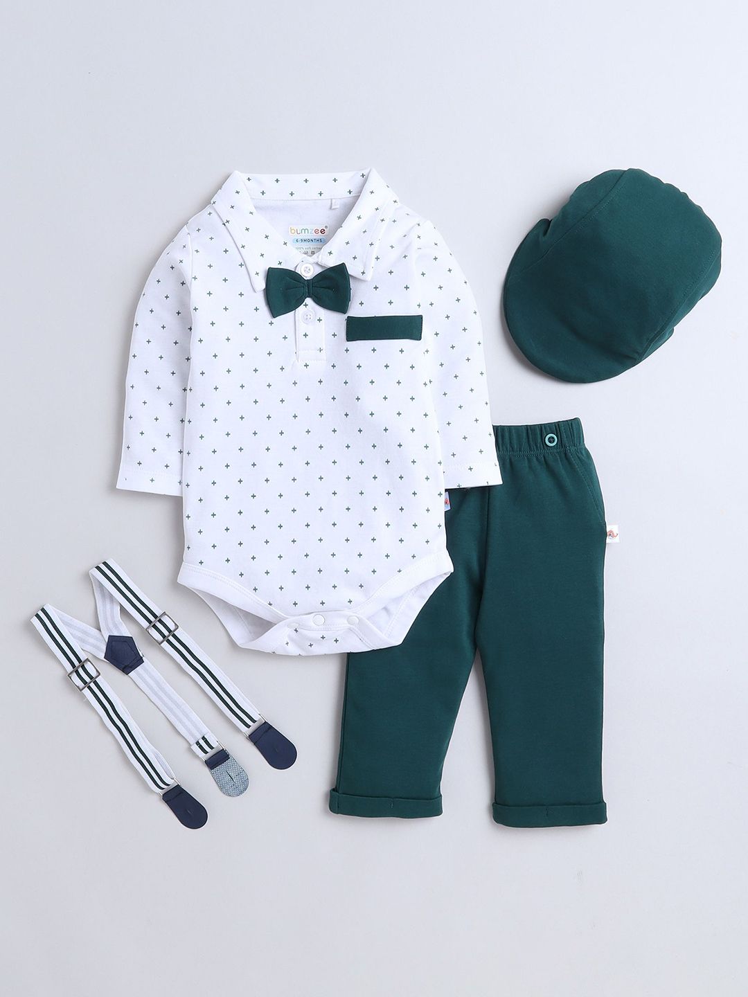 BUMZEE Boys Printed Pure Cotton Suit Set-image-5