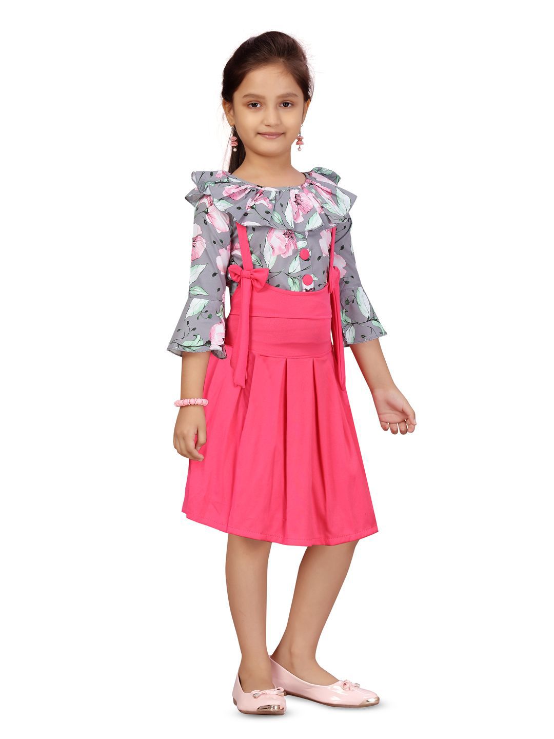BAESD Girls Printed Top with Shorts-image-24