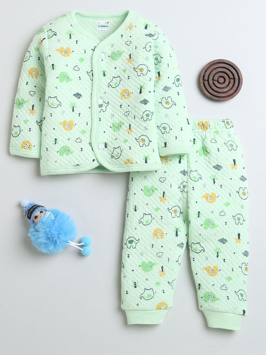 BUMZEE Boys Printed Shirt with Pyjamas-picture-40