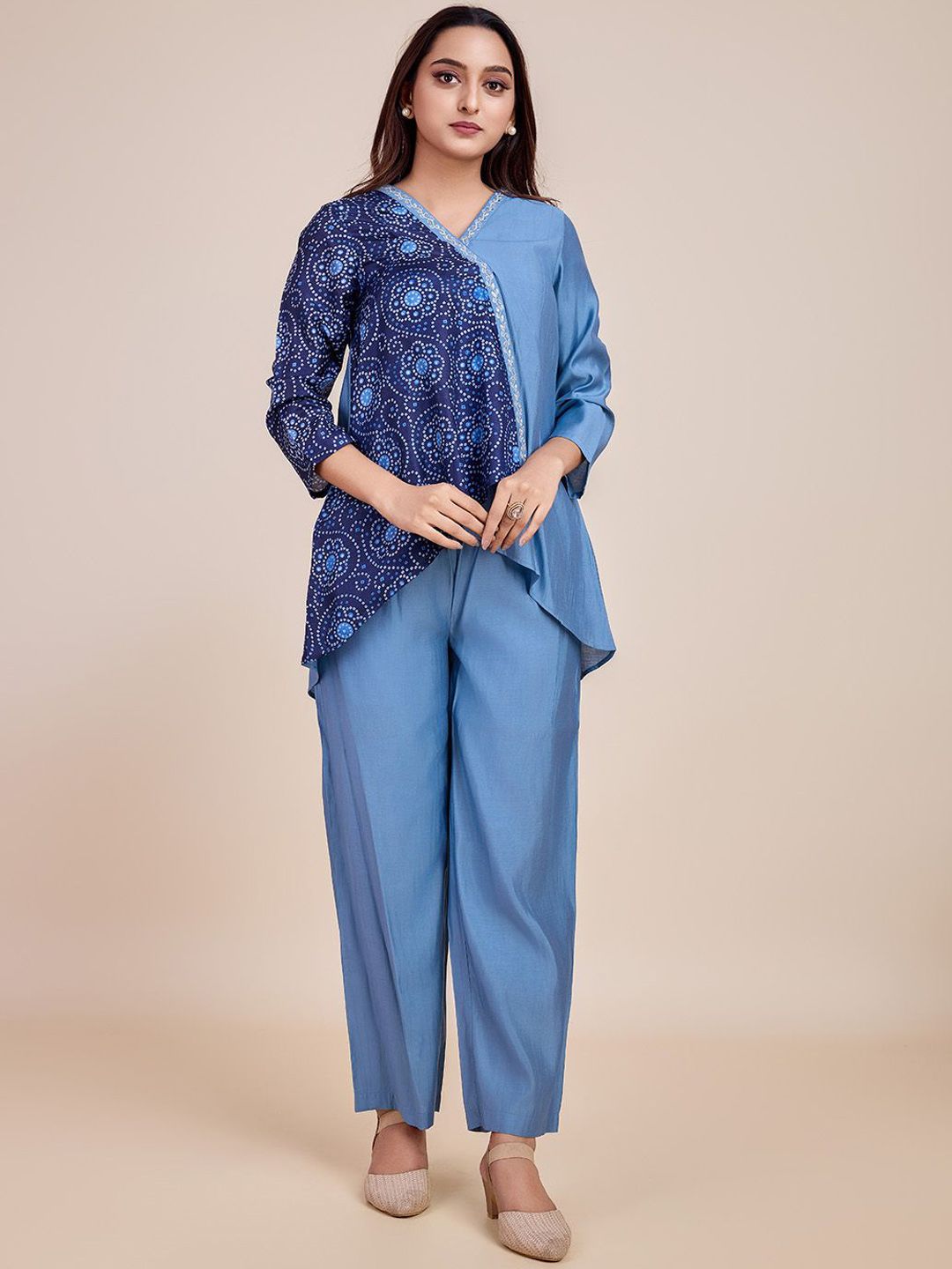 HERE&NOW Embroidered Top With Trouser Co-Ords-picture-20