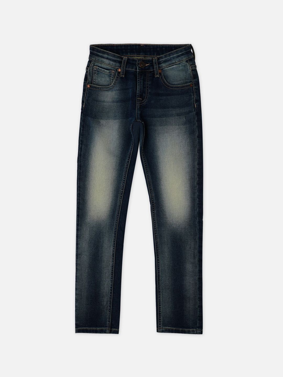 Pepe Jeans Boys Cashed Slim Fit Heavy Fade Stretchable Jeans