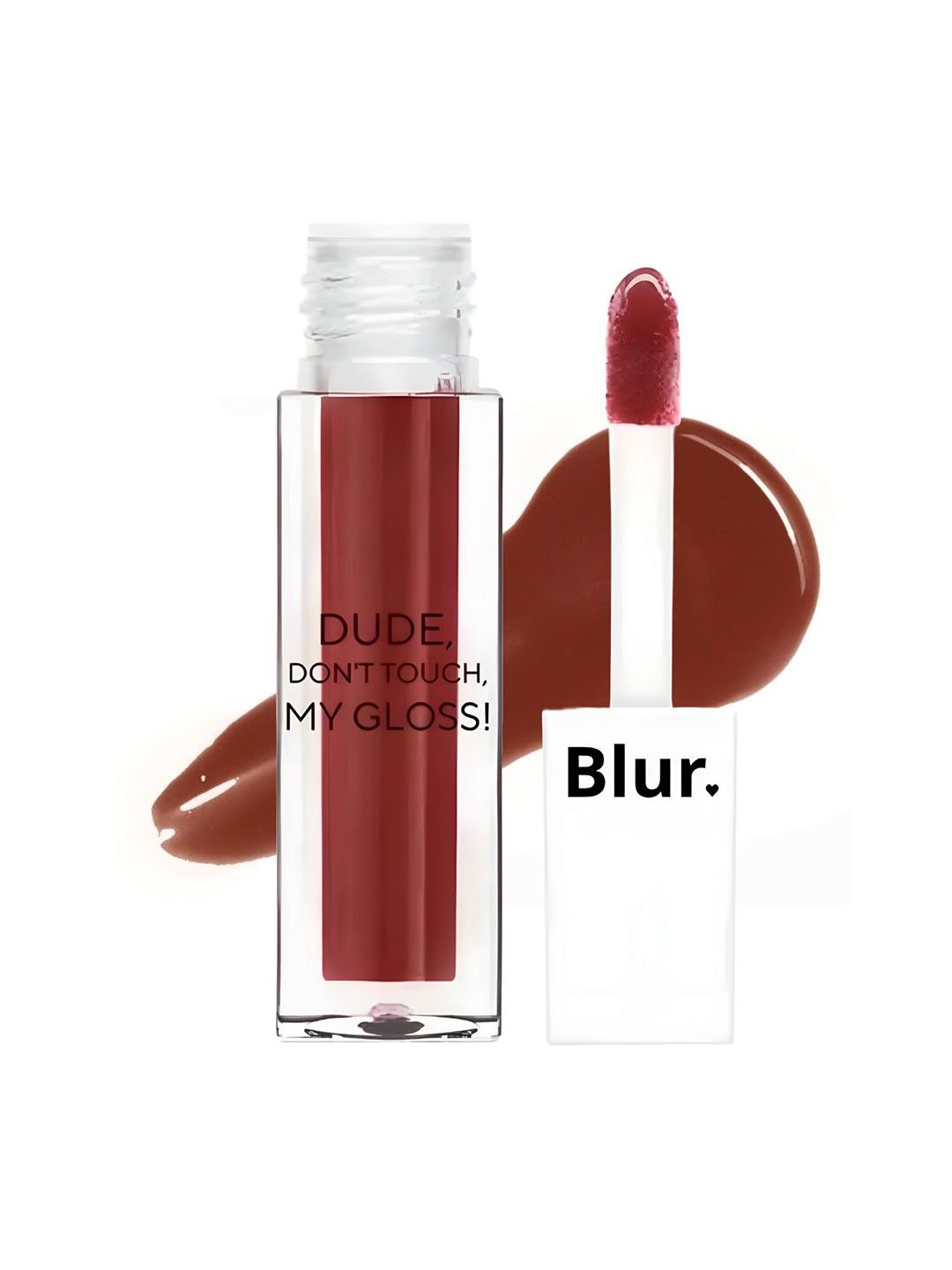 BLUR INDIA Dude Don't Touch My Lip Gloss -5ml-Deep Brown-image-38