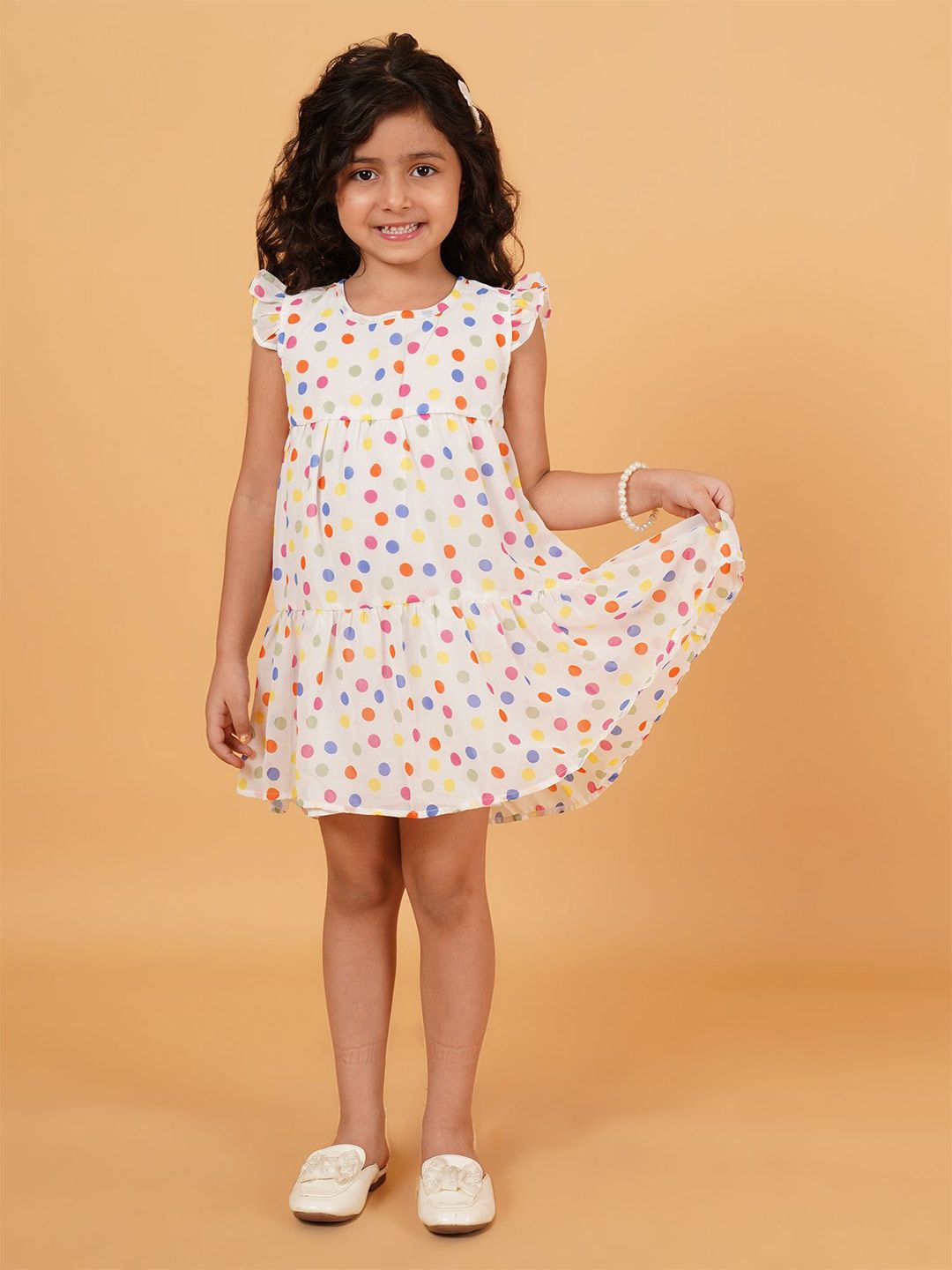 Creative Kids Floral Print A-Line Dress-picture-33