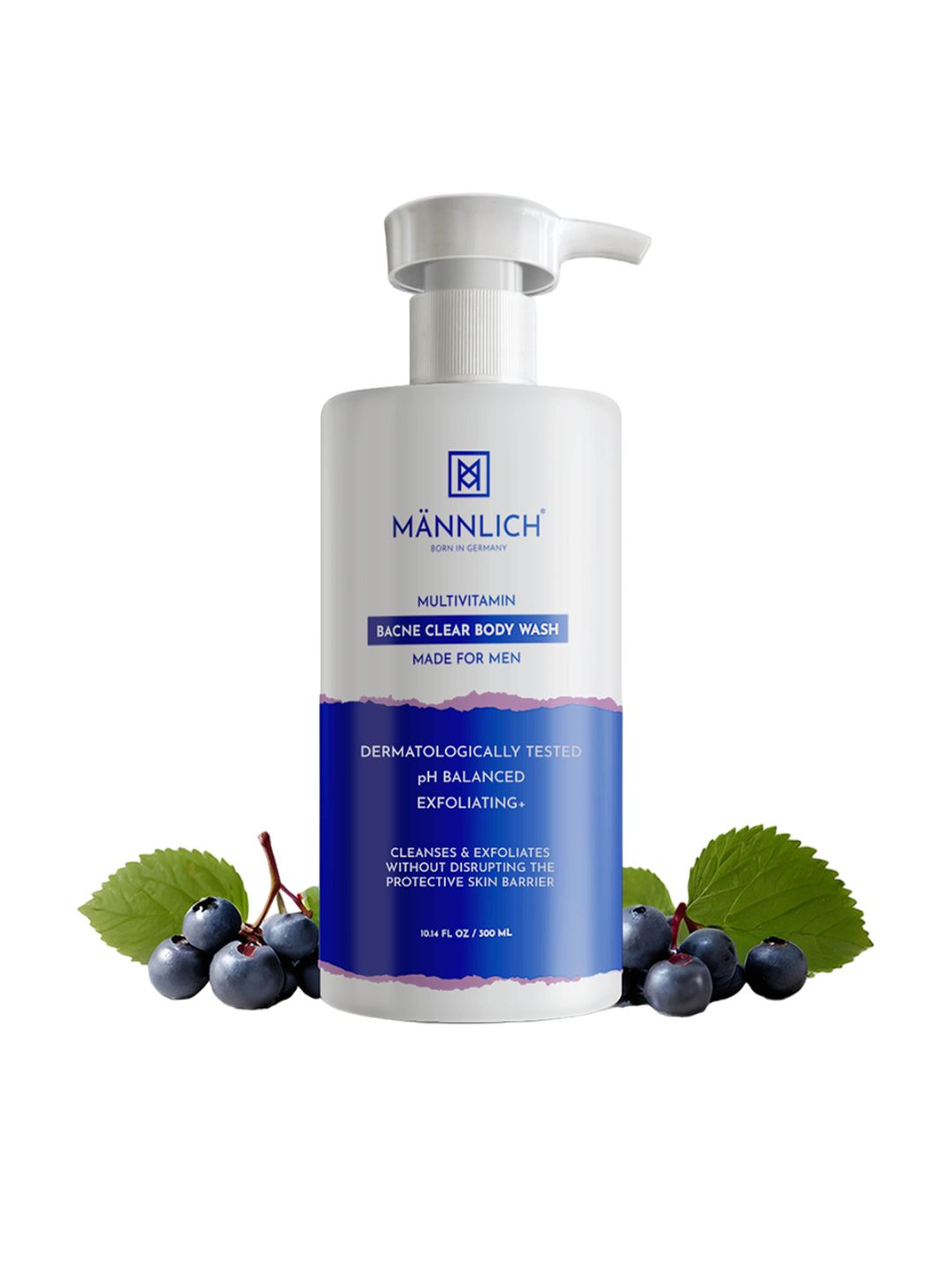 Mannlich Men Multivitamin Bacne Clear Body Wash With Niacinamide - 300ml-picture-42