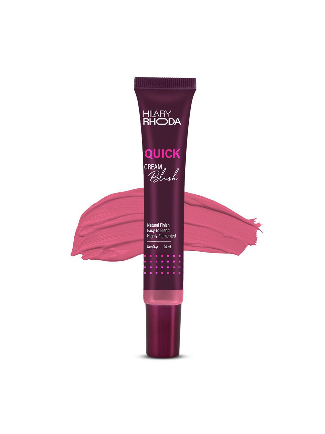 Hilary Rhoda Highly Pigmented & Dewy Finish Quick Cream Blush 20 ml- Perfect Pink-04-picture-31