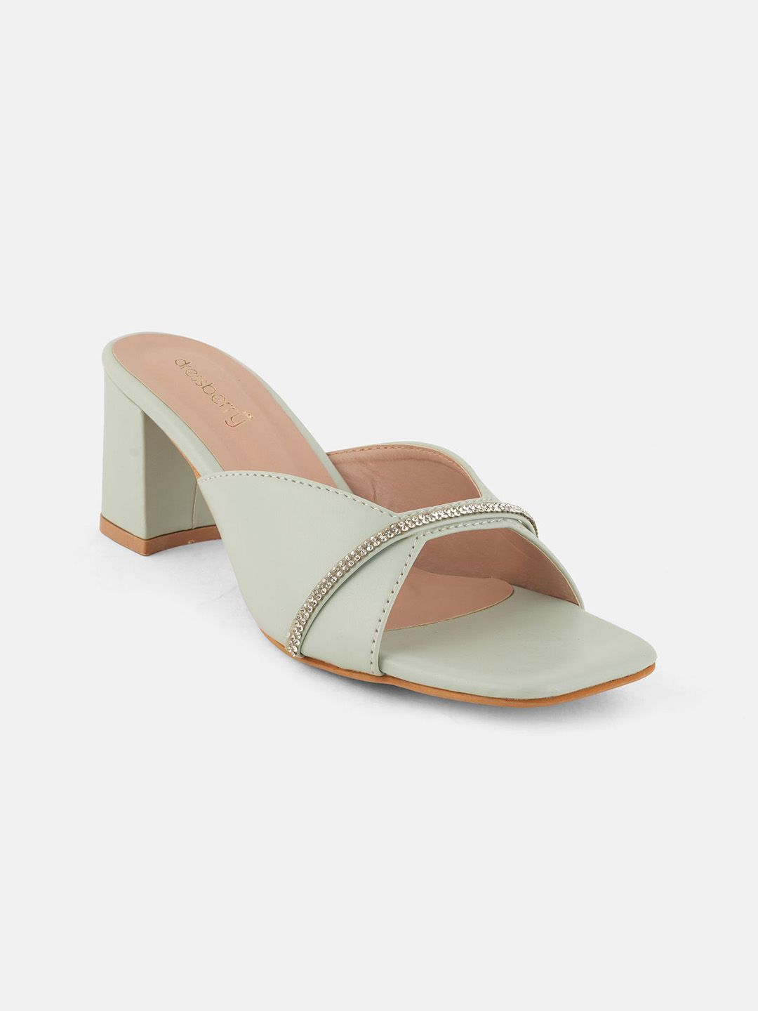 DressBerry Party Block Peep Toes with Buckles-image-10