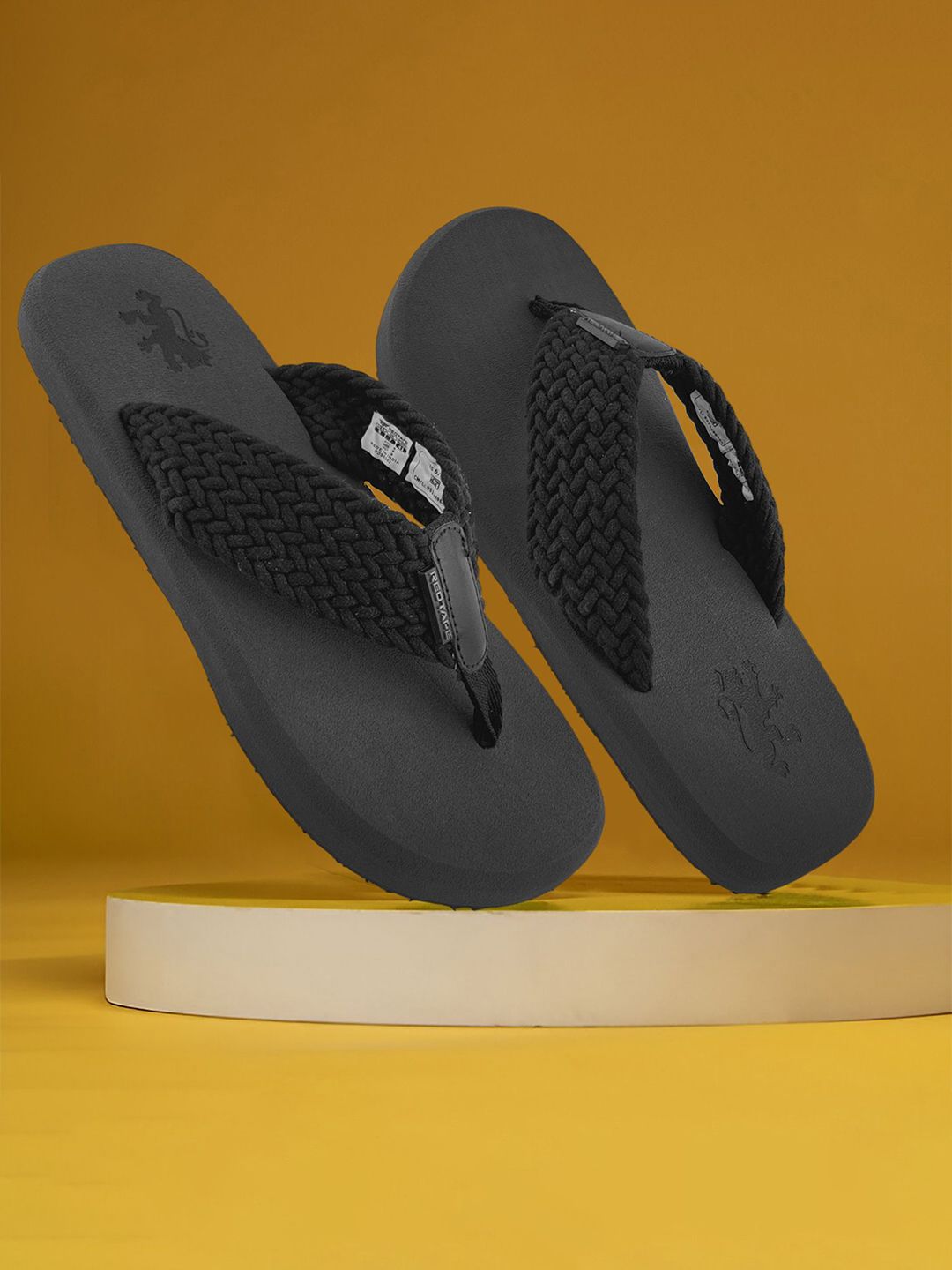 Red Tape Men PU Thong Flip-Flops-image-13