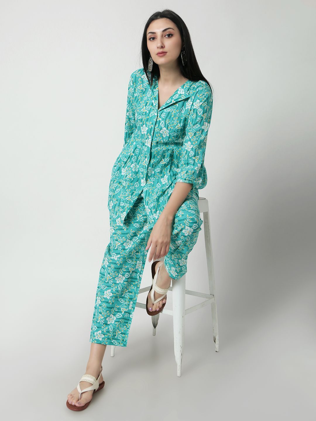 JANAKDULARI CREATION Printed Pure Cotton Shirt With Trousers Co-Ords-picture-22