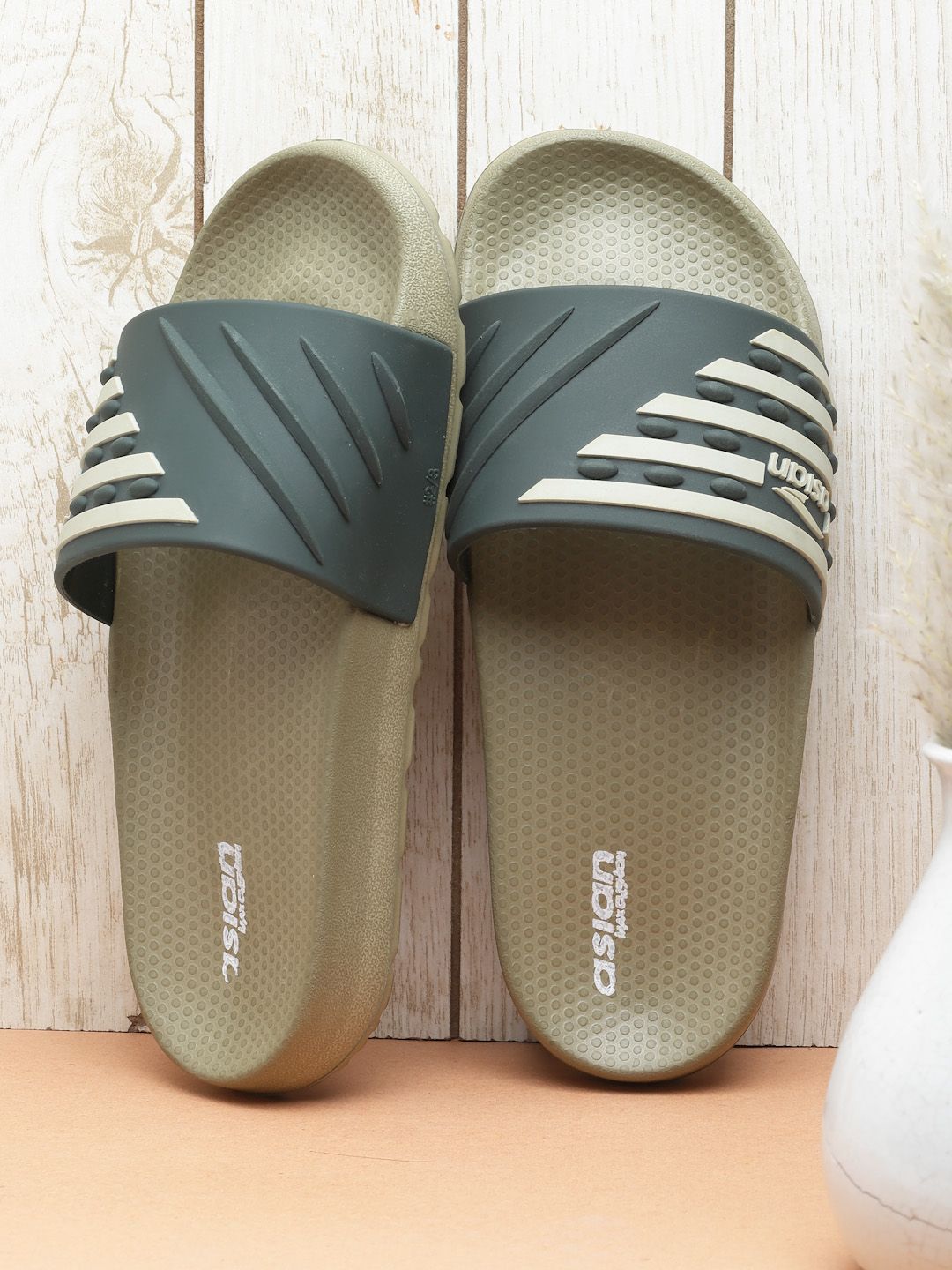 ASIAN Boys Striped Rubber Sliders-picture-17