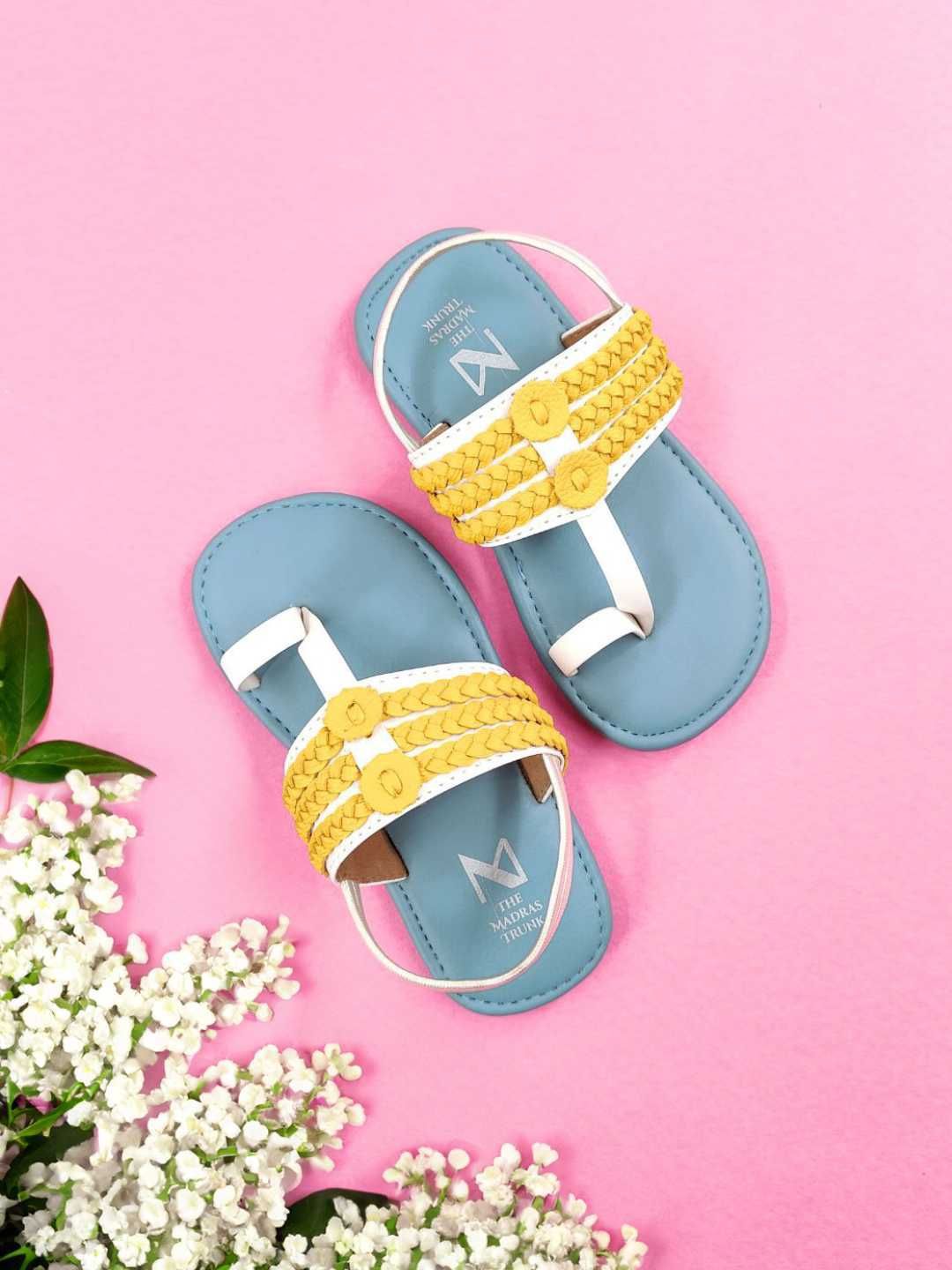 THE MADRAS TRUNK Unisex Kids Ethnic Comfort Sandals-picture-29