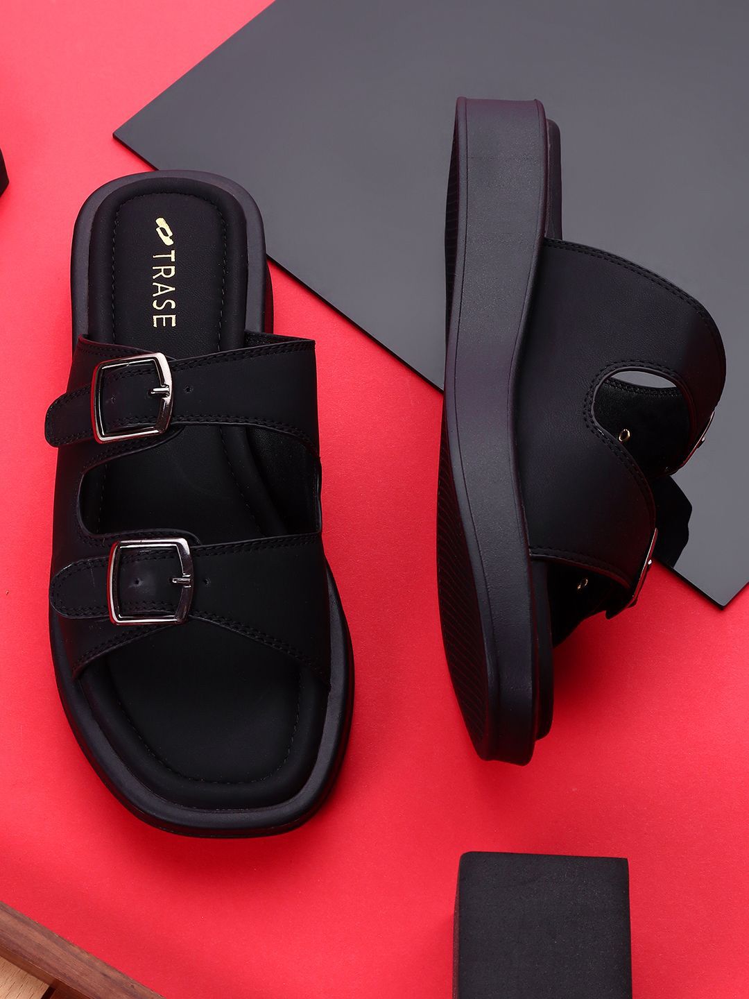 TRASE Women Open Toe Flats with Buckles-picture-38