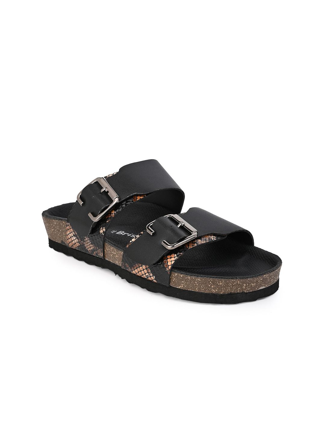 BRISKERS Women Open Toe Flats with Buckles-picture-41