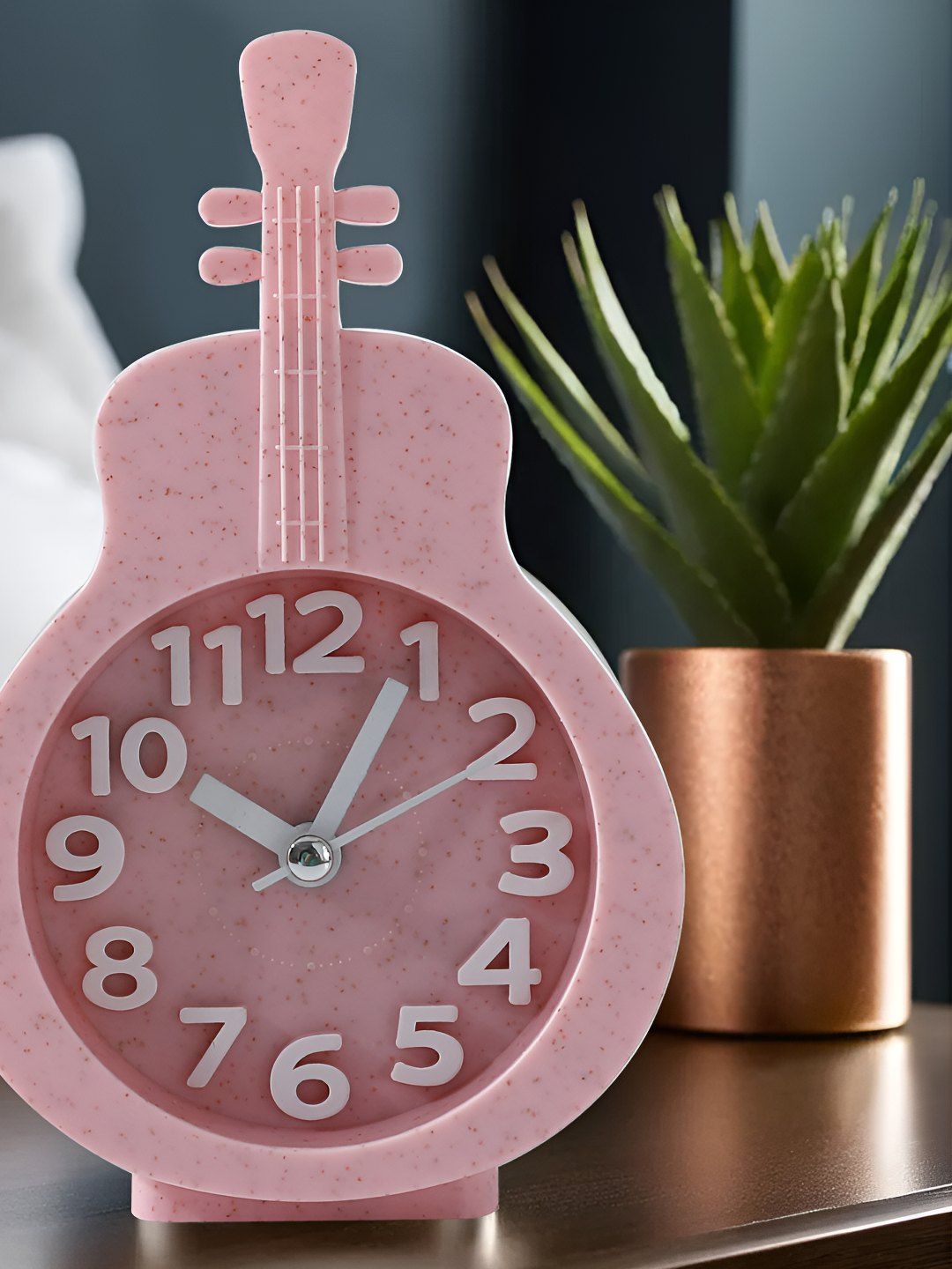 UMAI Pink & White Quirky Contemporary Alarm Clock-image-6