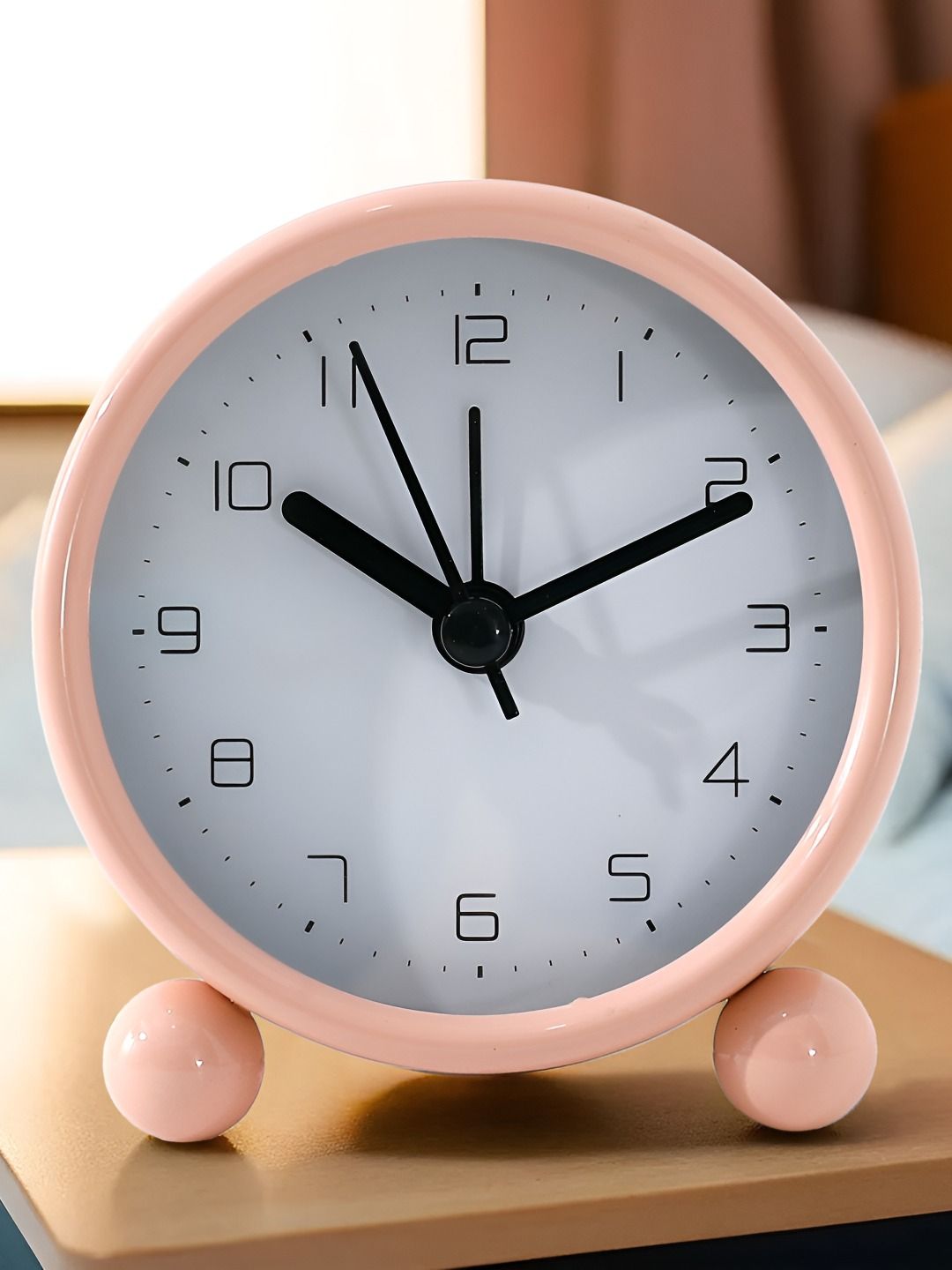UMAI Pink & White Traditional Alarm Clock-picture-13