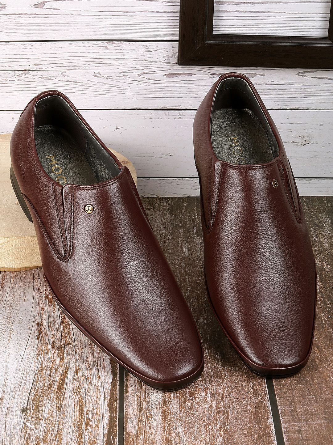 Mochi Men Formal Leather Slip-On Shoes-image-8
