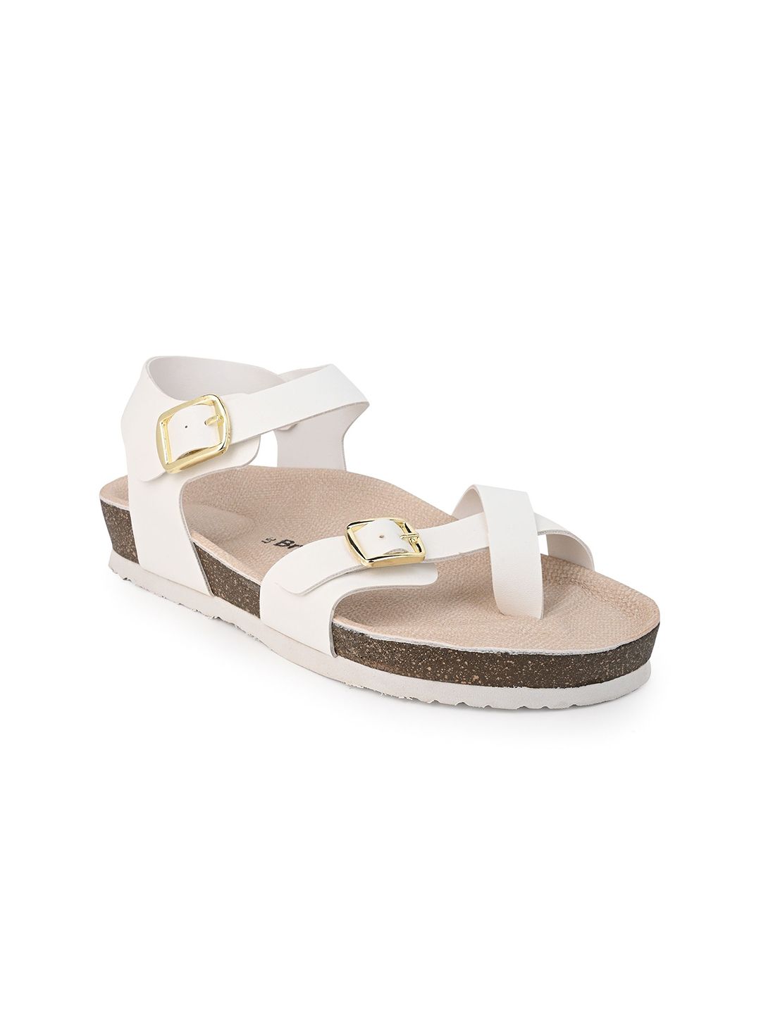 BRISKERS Women Open Toe Flats with Buckles-picture-25