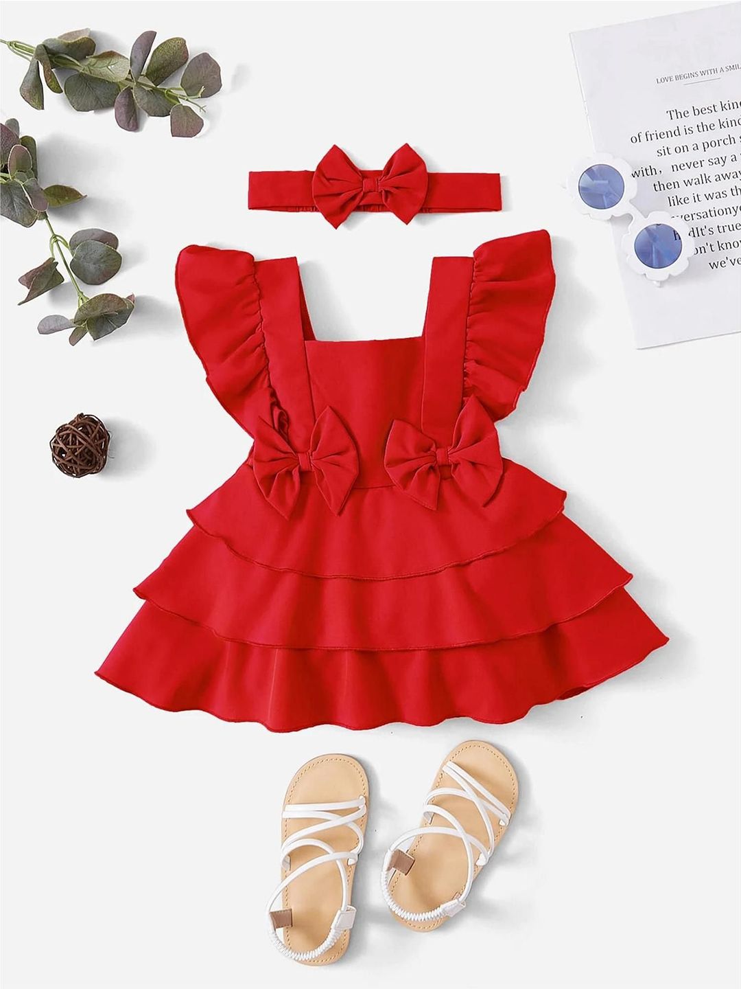 LYTIX Ruffled Fit & Flare Dress-picture-57