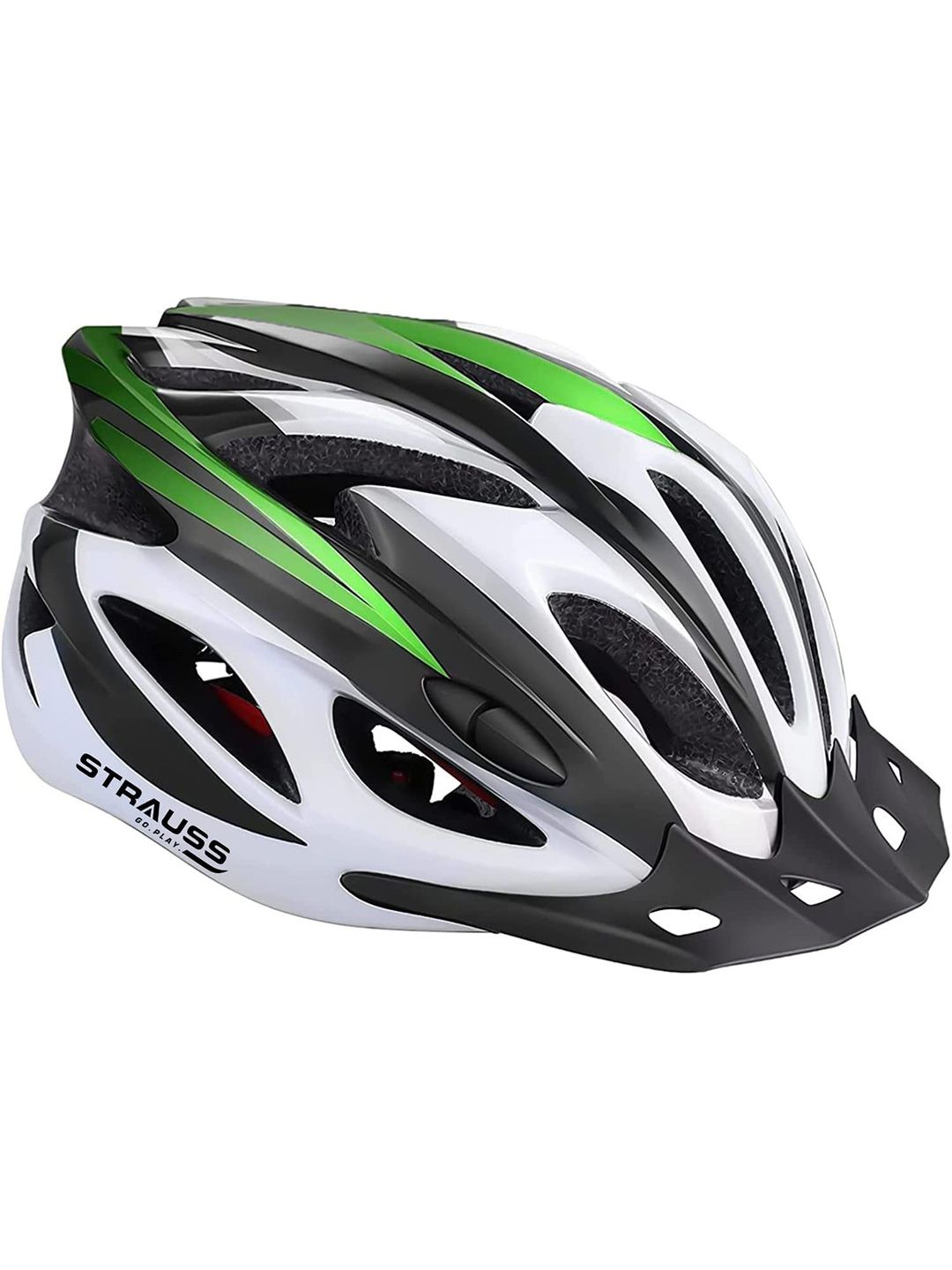 Strauss Adjustable Cycling Helmet With Detachable Visor
