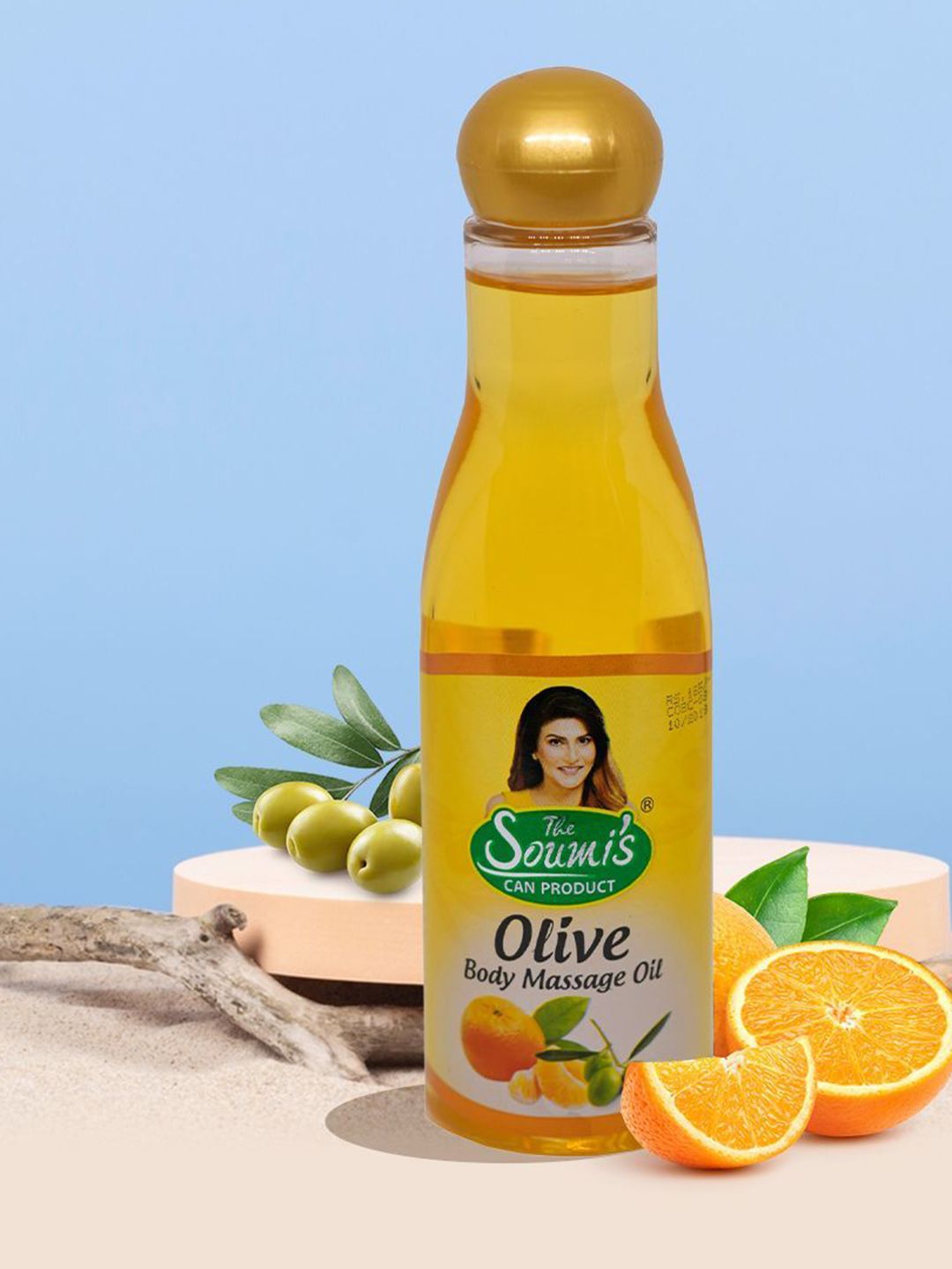 THE SOUMI'S CAN PRODUCT Olive Body Massage Oil & Green Tea De Tan Body Wash- 400ml-image-46