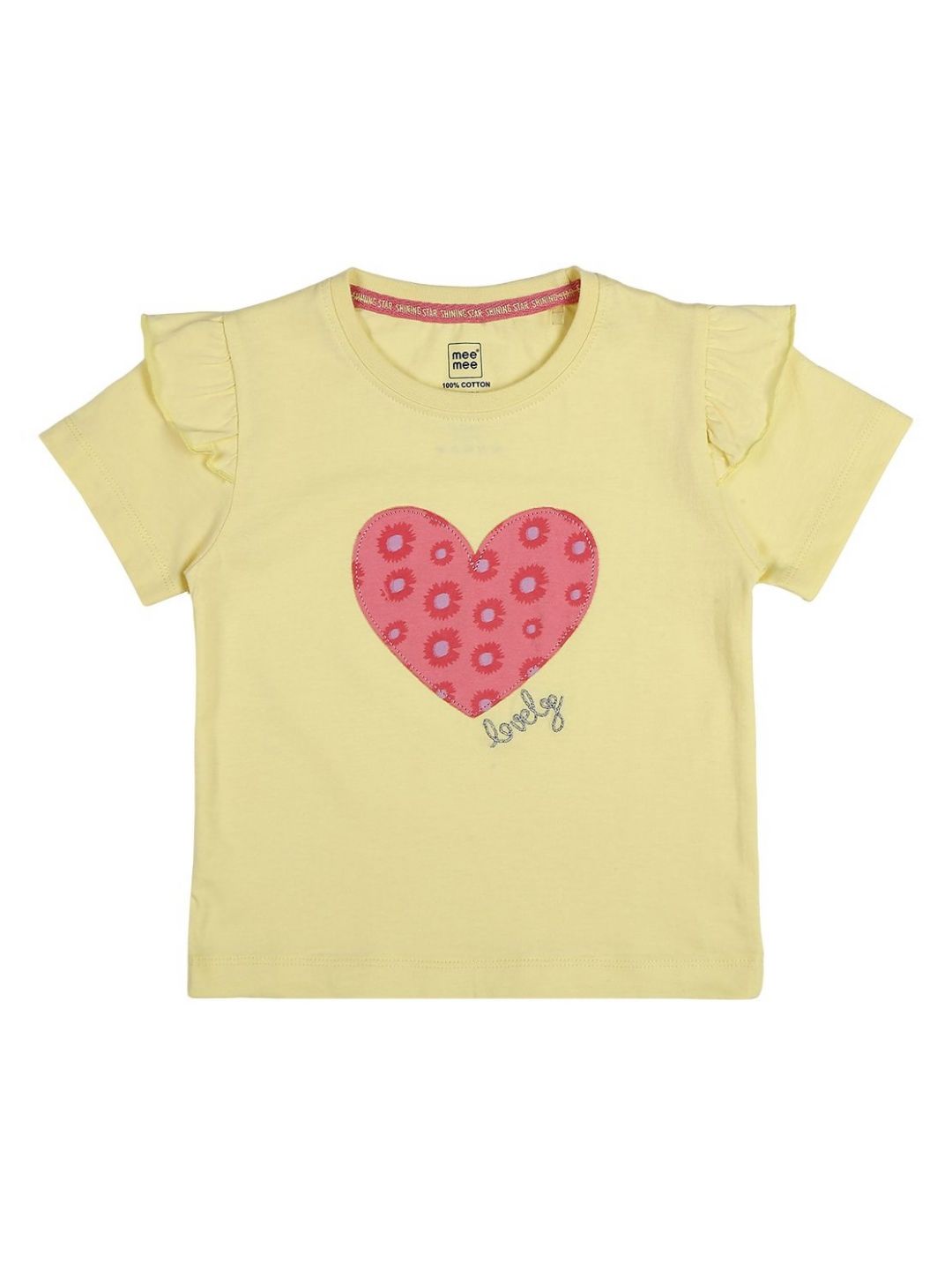 MeeMee Girls Floral Printed Applique T-shirt-picture-15