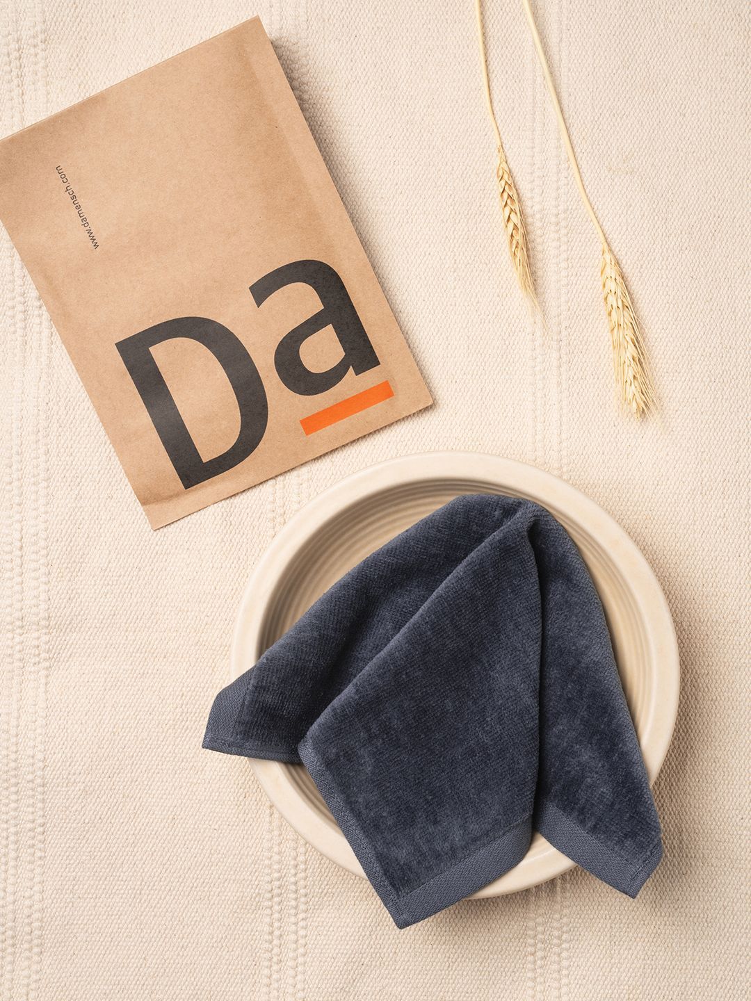 DAMENSCH Better Basic 4 Pieces Beige & Grey Cotton Super Absorbent Face Towel 500 GSM-image-22