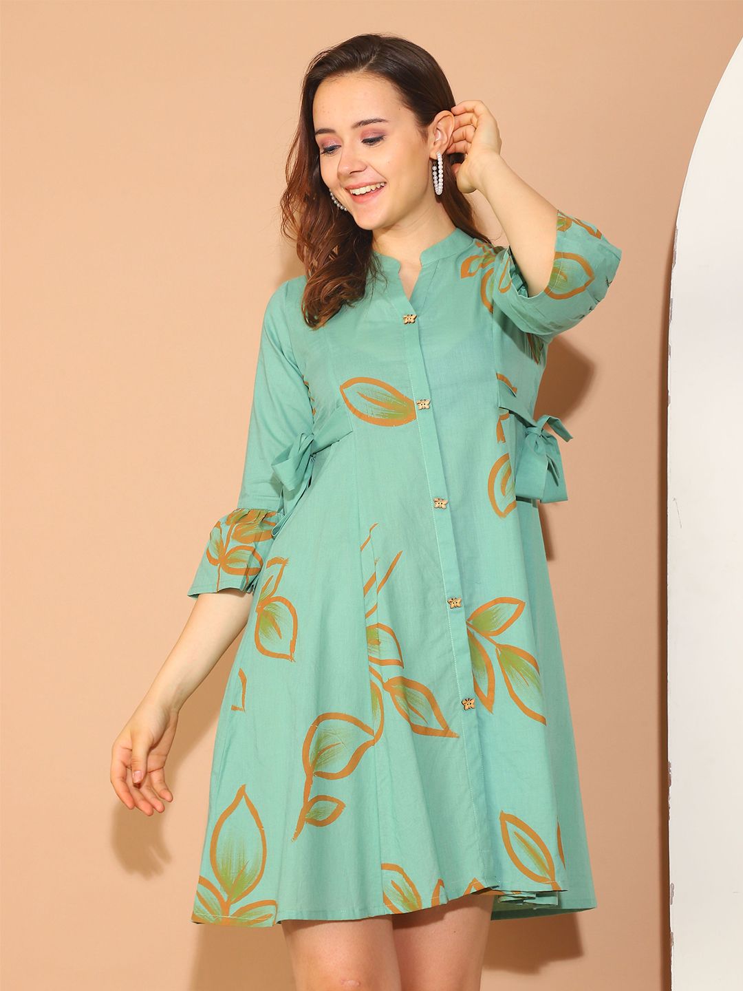 Rajnandini Floral Print A-Line Mini Dress-picture-13