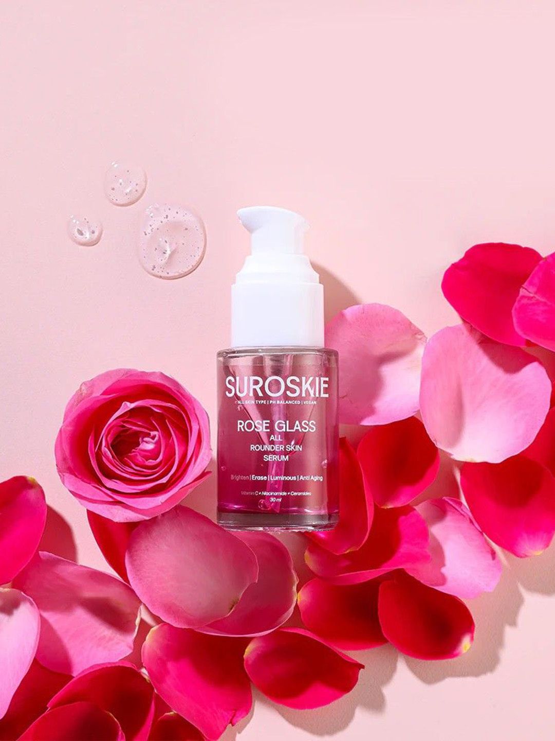 SUROSKIE Rose Glass Face Serum All Rounder Skin Serum-30ml-image-6
