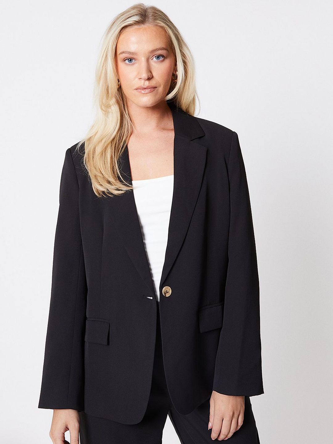 DOROTHY PERKINS Straight Fit Single-Breasted Blazer-picture-26