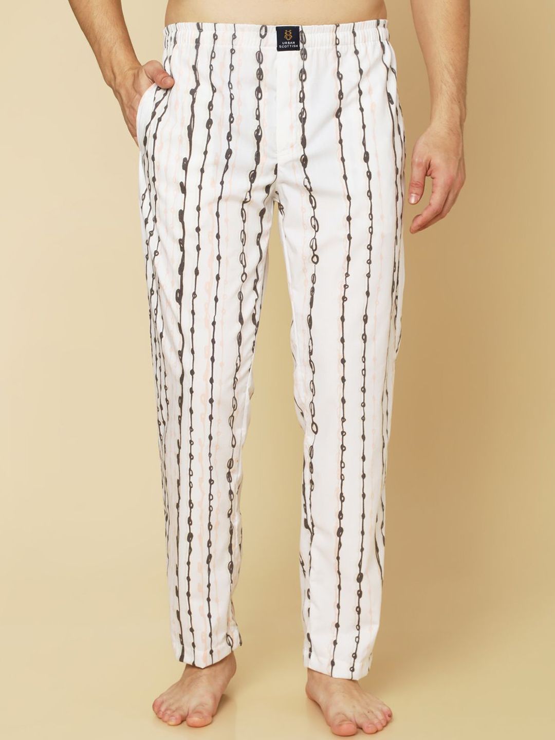URBAN SCOTTISH Men Printed Mid Rise Lounge Pants-picture-12