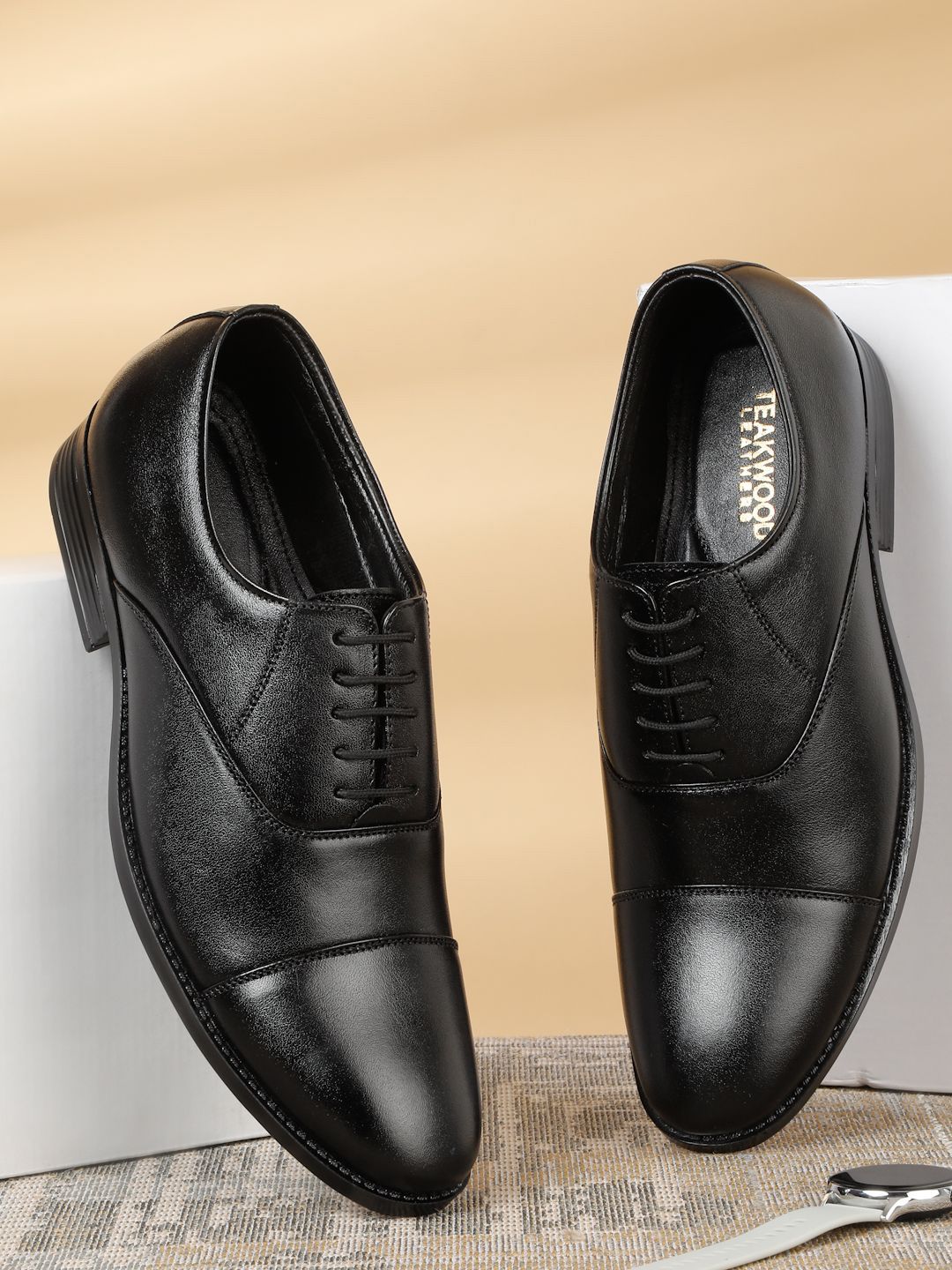 teakwood leathers Teakwood Men Leather Formal Oxfords-picture-42
