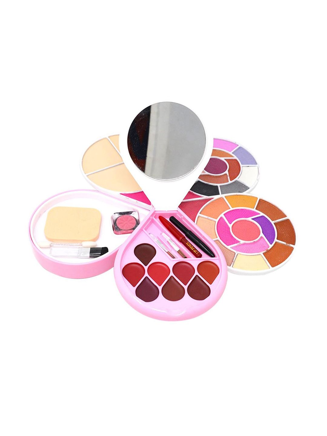 A.D.S 26 Eye Shadow, 4 Compact, 2 Blusher, 8 Lip Color,1 Mirror,1 Puff Makeup Kit-75g-image-7