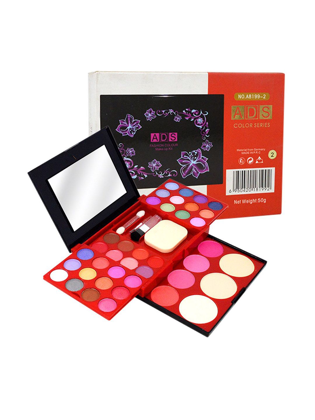 A.D.S 24 Eyeshadows, 4 Blusher, 2 Compact Powder Makeup Kit-50g-picture-35