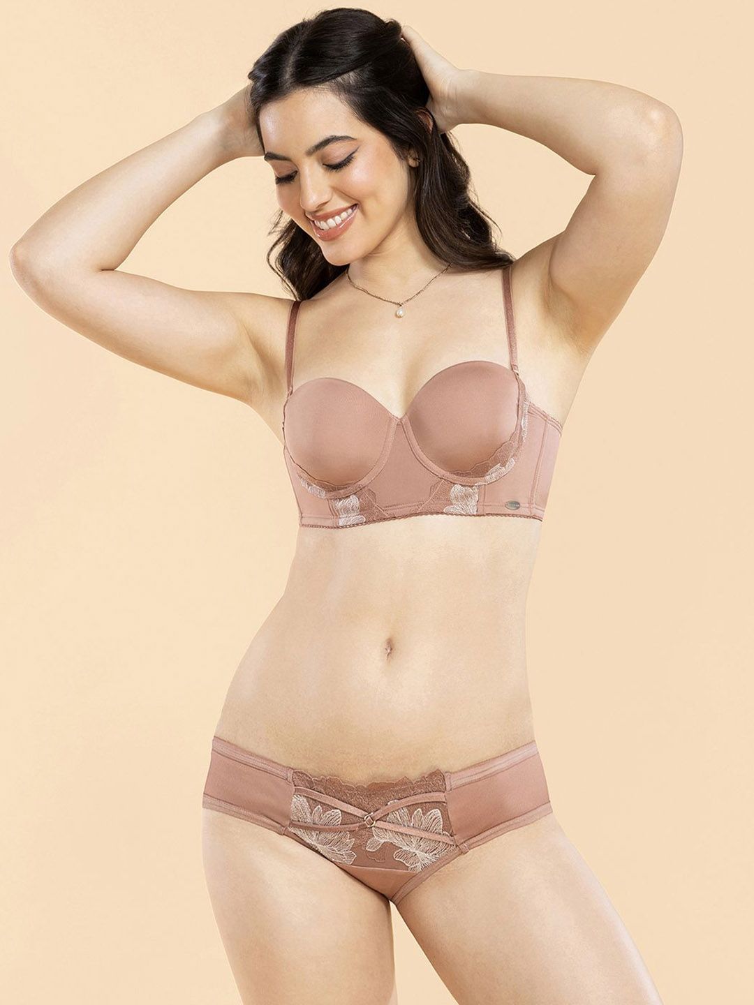 Enamor Embroidered Low-Rise Bikini Brief-picture-35