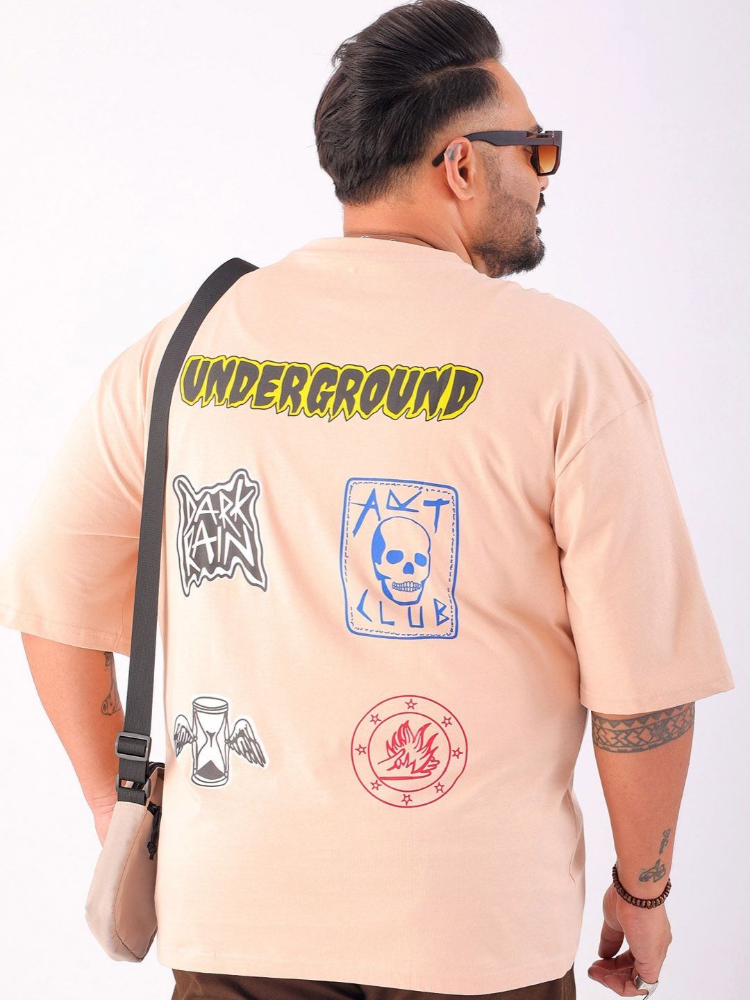 hardsoda by the indian garage co HARDSODA Men Plus Size Graphic Printed Round Neck Cotton Relaxed Fit T-Shirt-picture-32