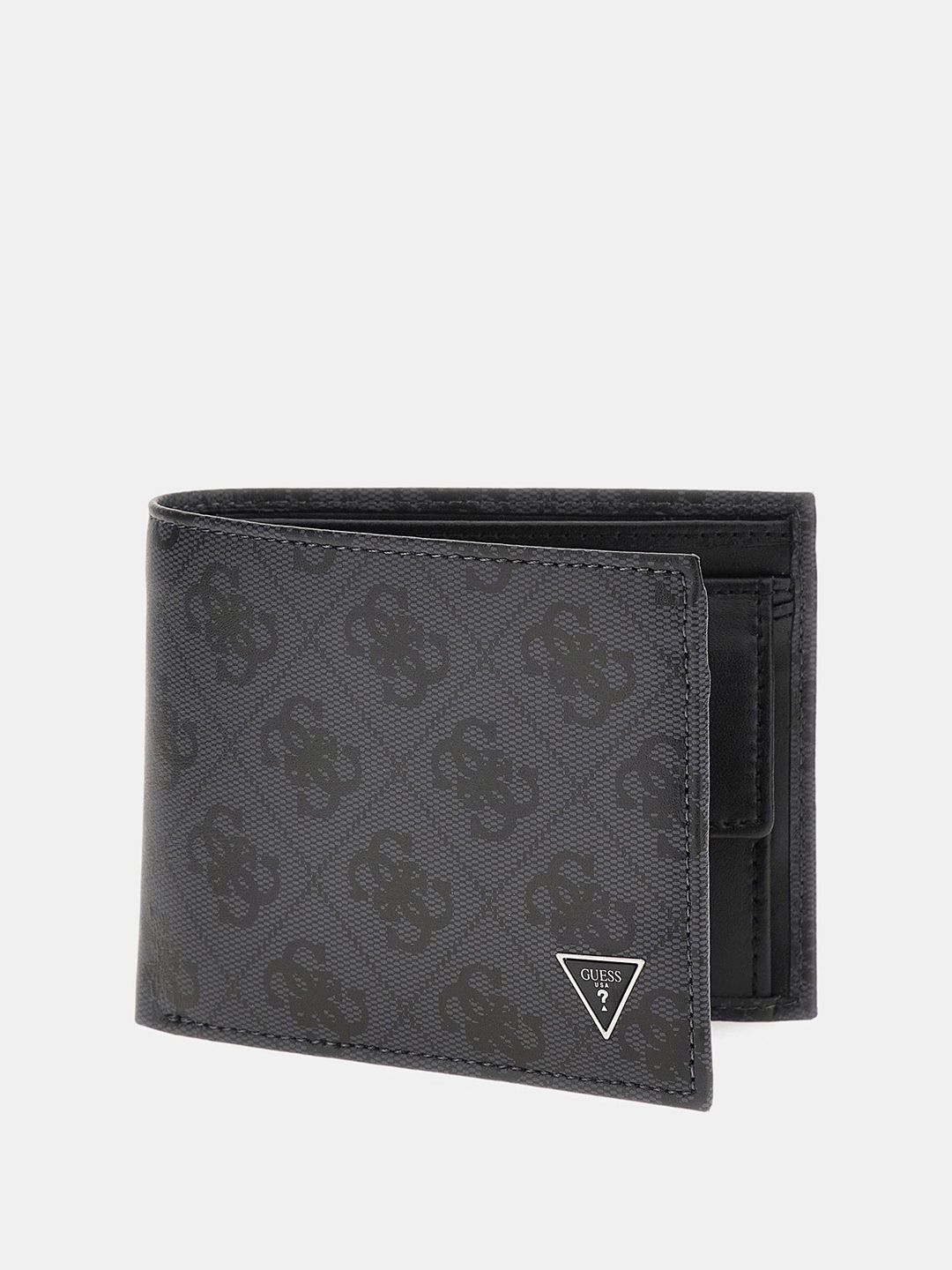 GUESS Men Printed Leather Two Fold Wallet-image-47