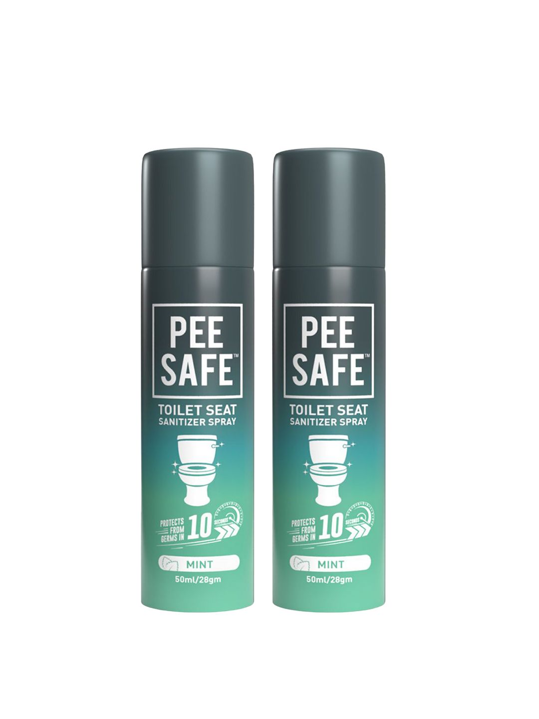 PEESAFE Set Of 2 Toilet Seat Sanitizer Spray- 50 ml each