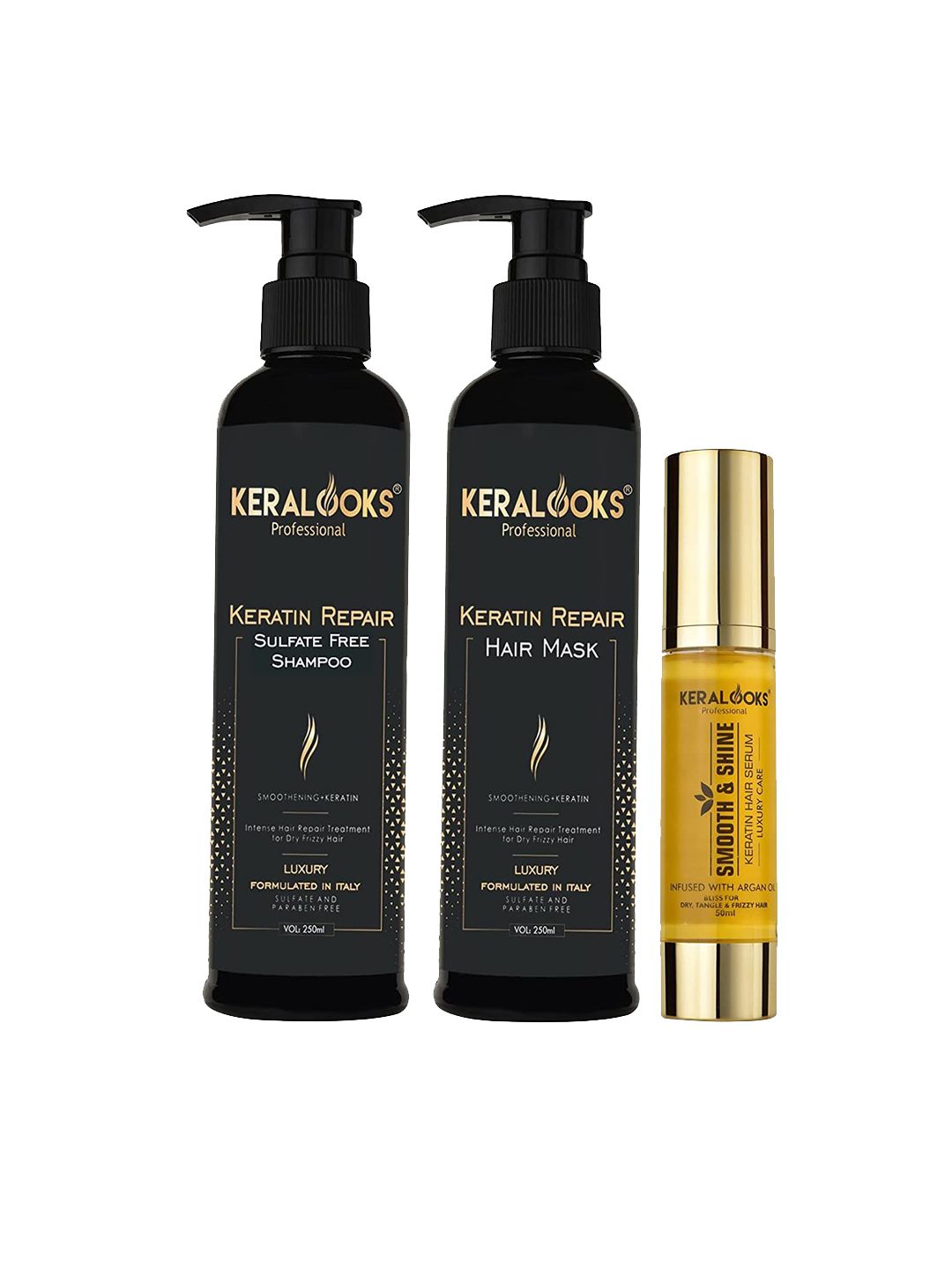 Keralooks professional Keratin Repair Shampoo, Mask & Hair Serum-picture-47