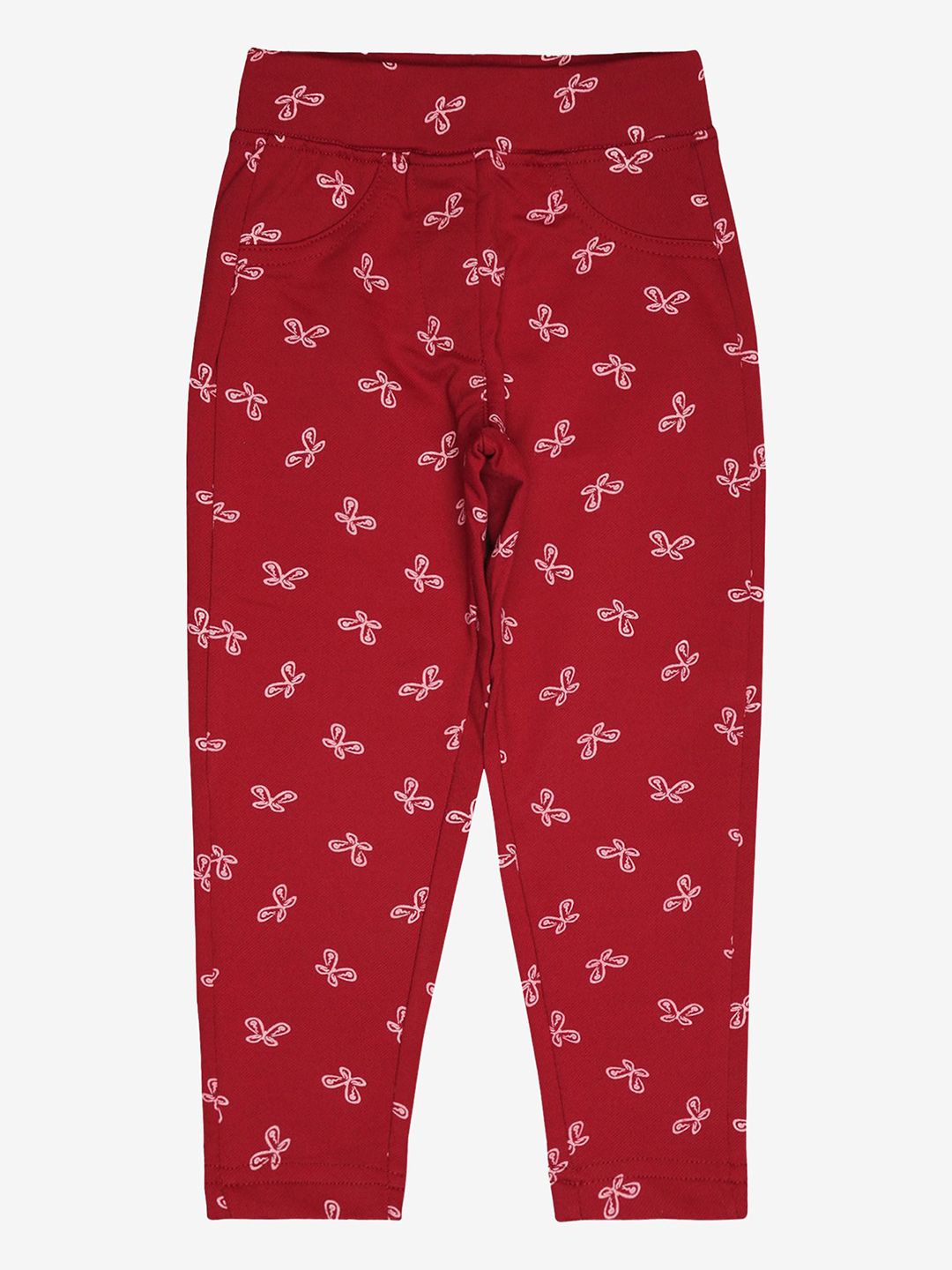 Bodycare Kids Girls Printed Cotton Jeggings-picture-35