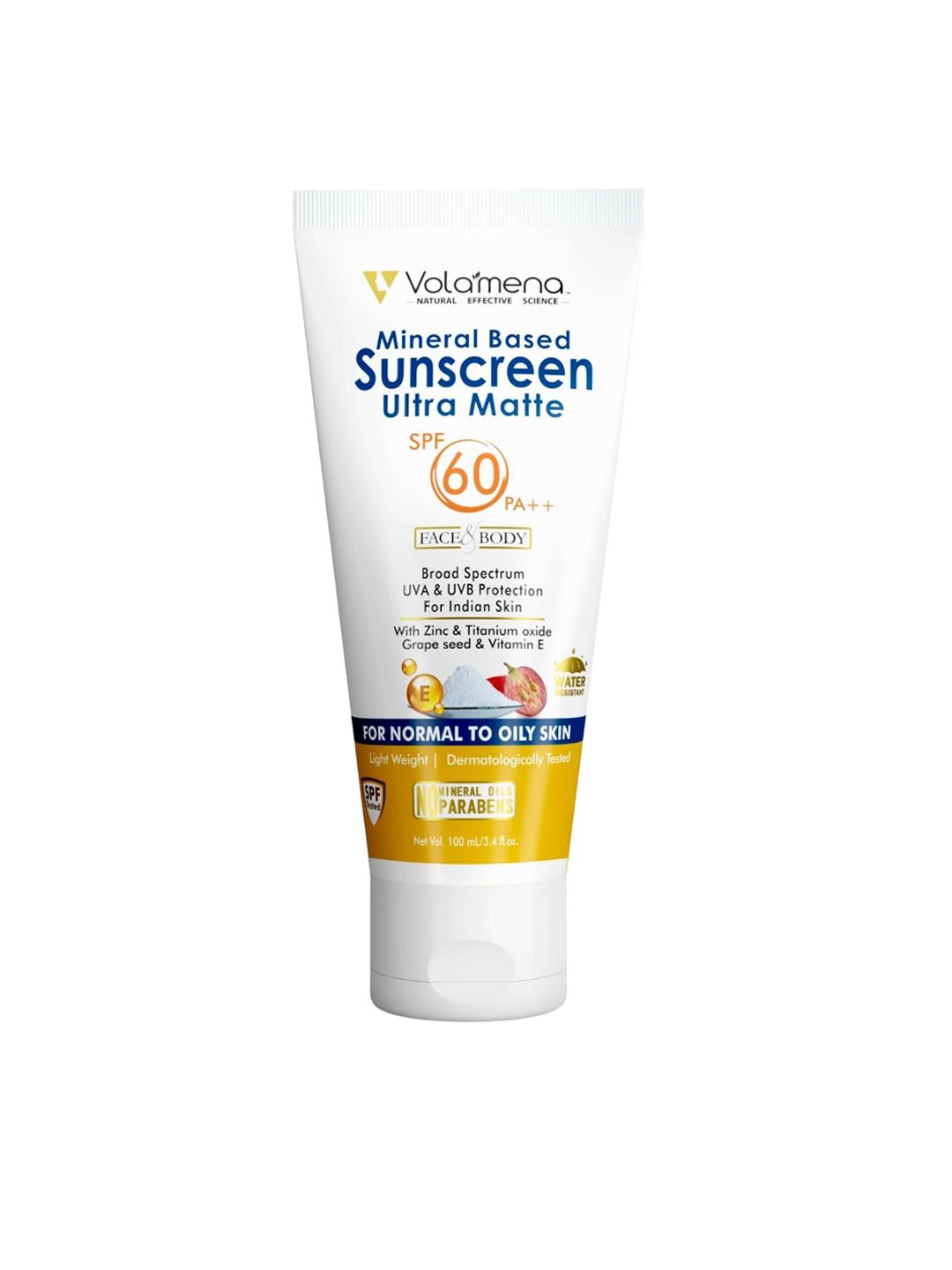 Volamena Mineral Based Sunscreen Ultra Matte SPF60 - 100ml-image-6