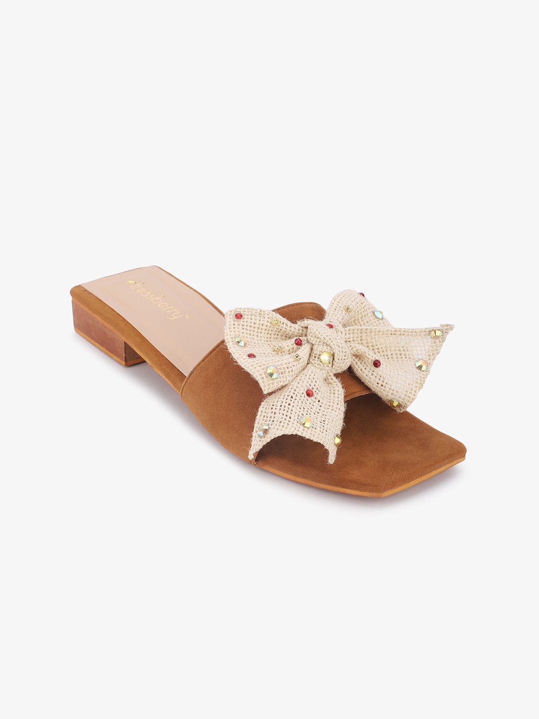DressBerry Women Embellished Open Toe Flats with Bows-picture-49